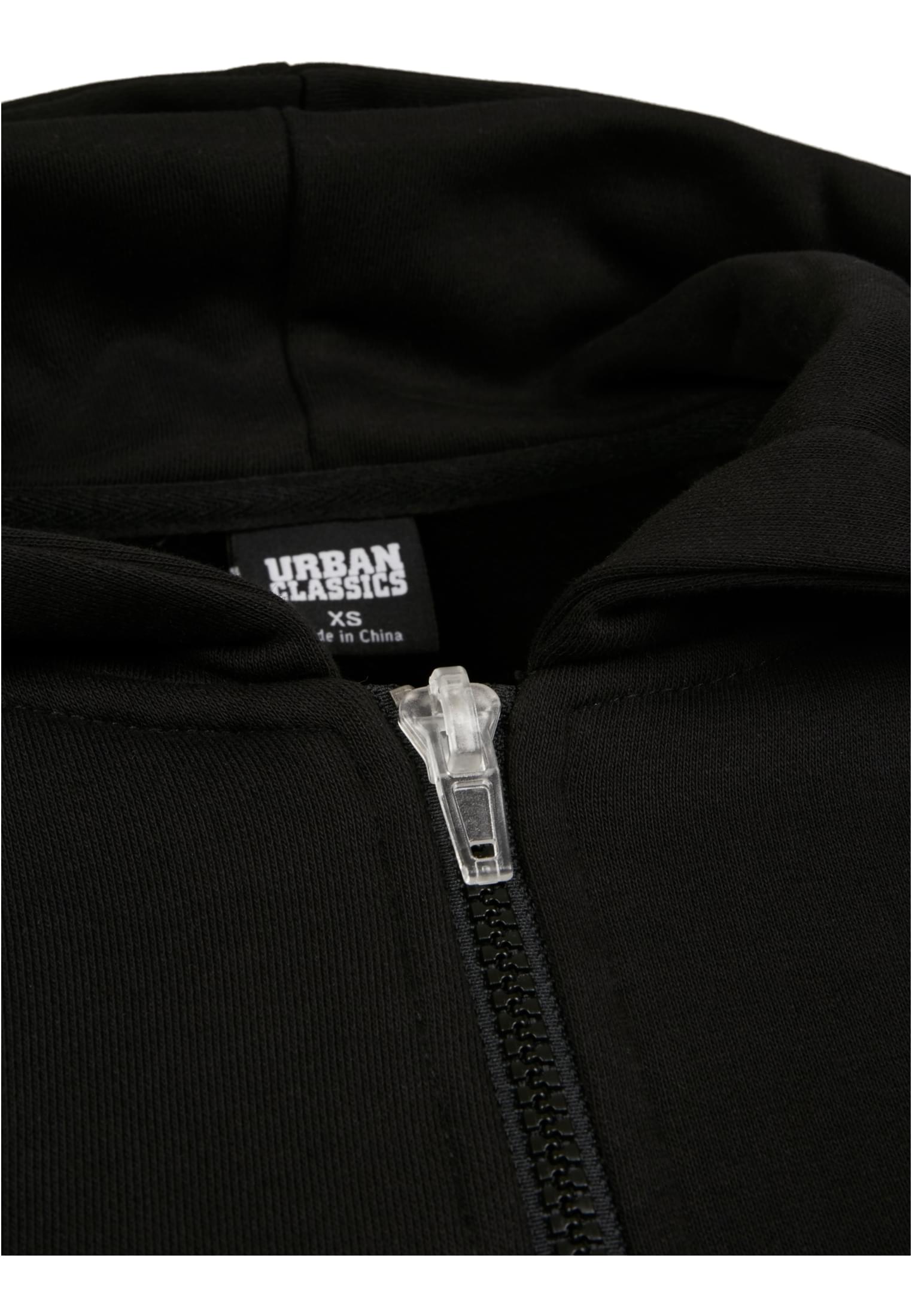 Ladies Short Worker Zip Hoody | black