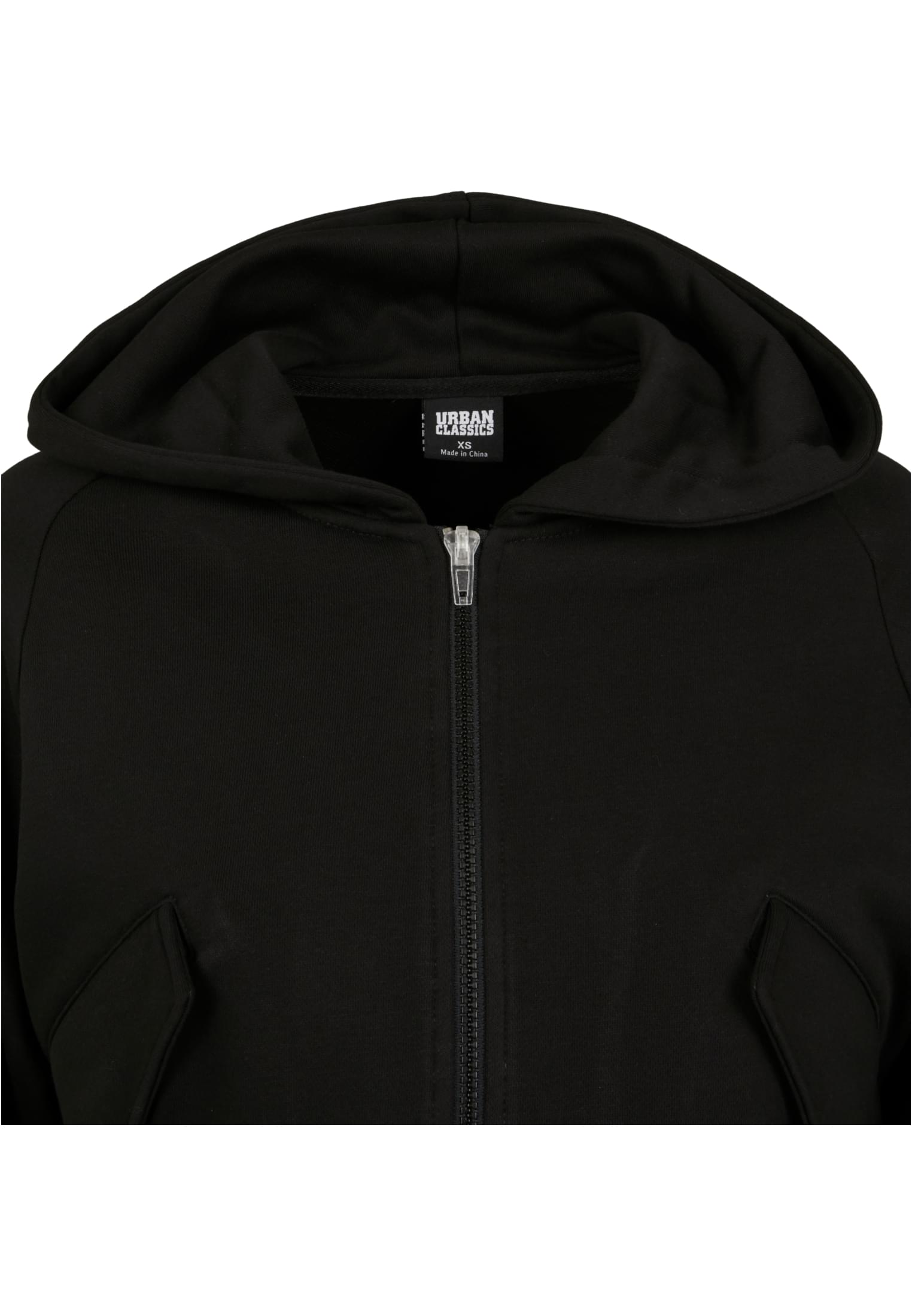 Ladies Short Worker Zip Hoody | black