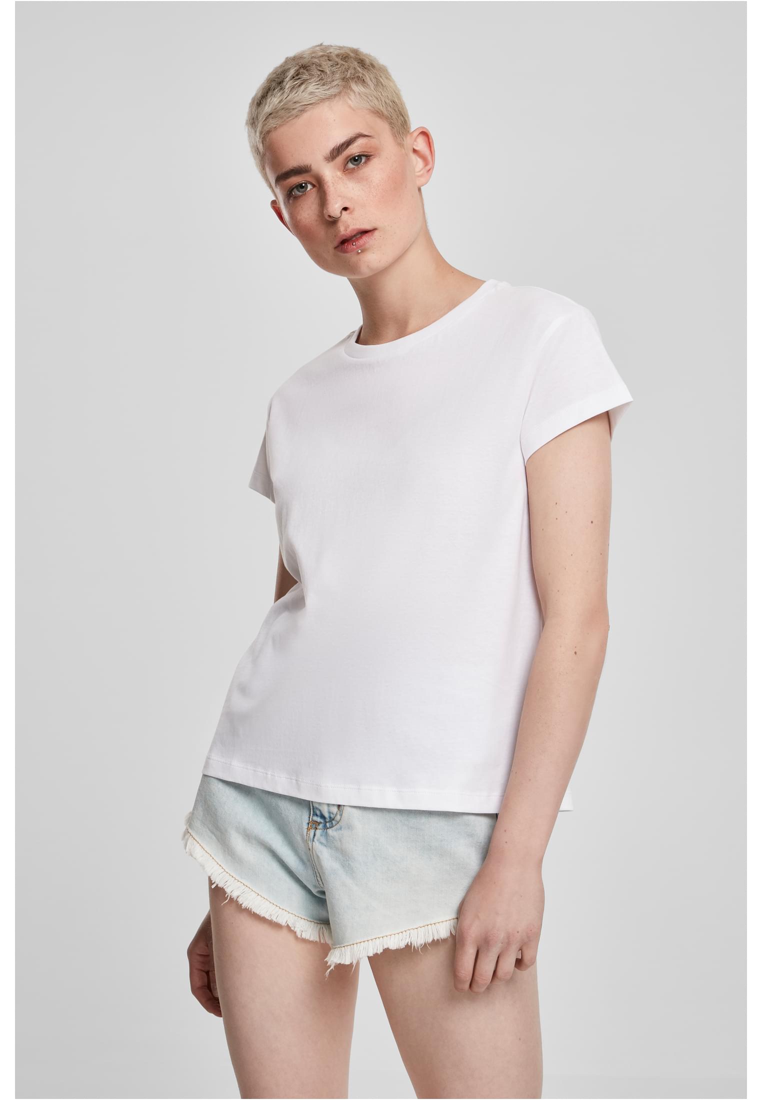 Ladies Basic Box Tee | white