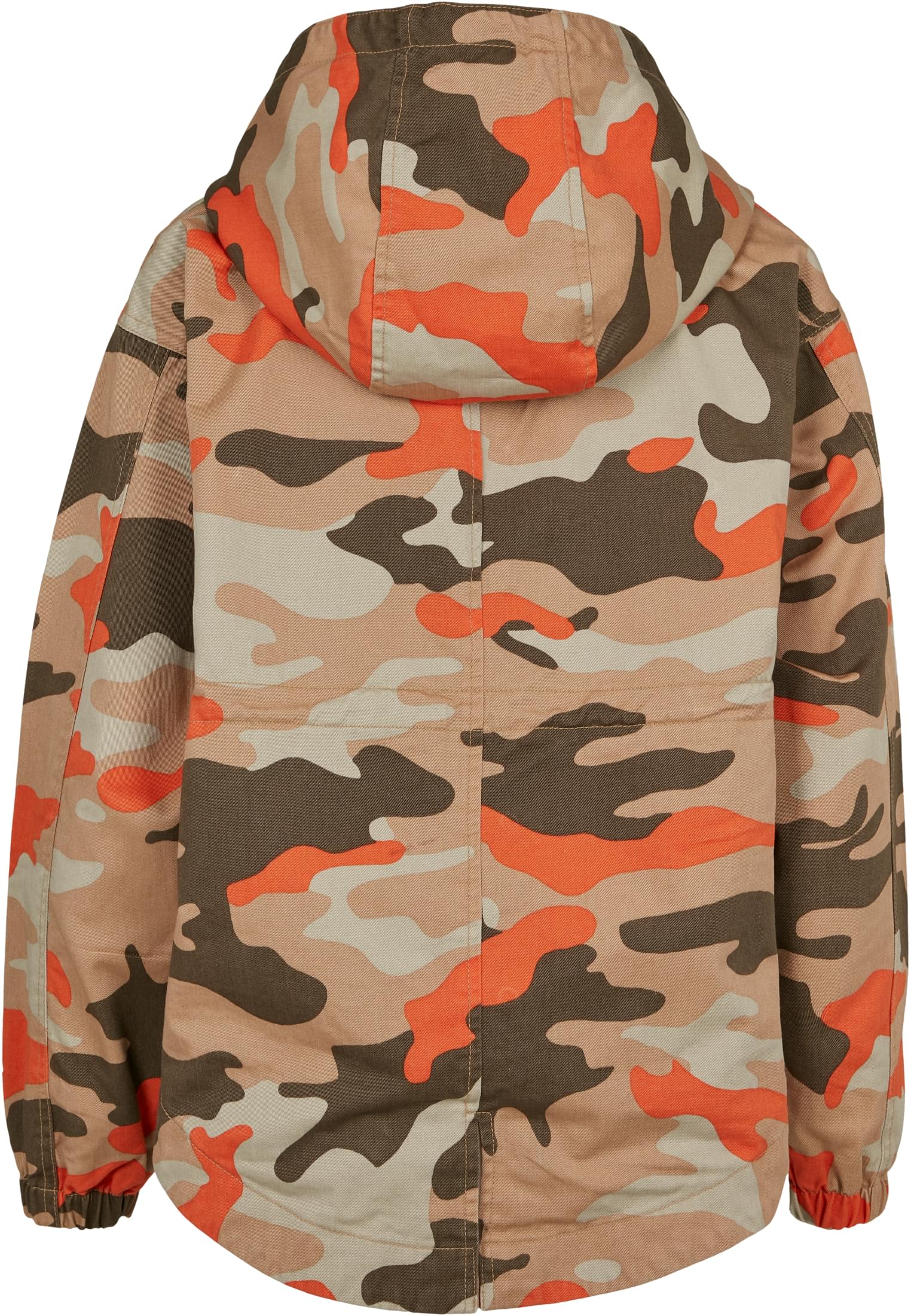 Ladies Oversized Camo Parka Jacket | brick camo