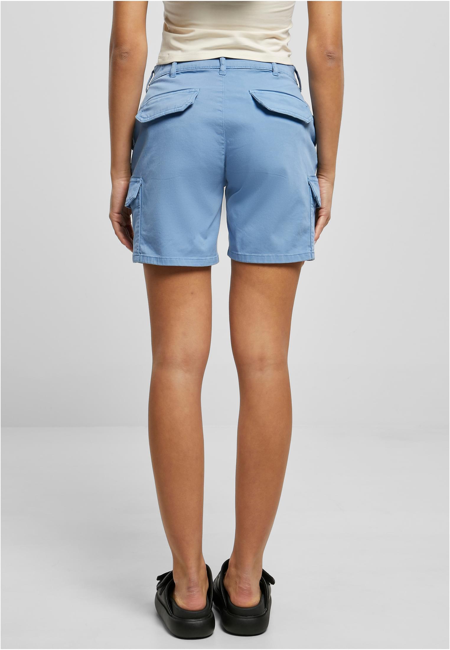 Ladies High Waist Cargo Shorts | horizonblue