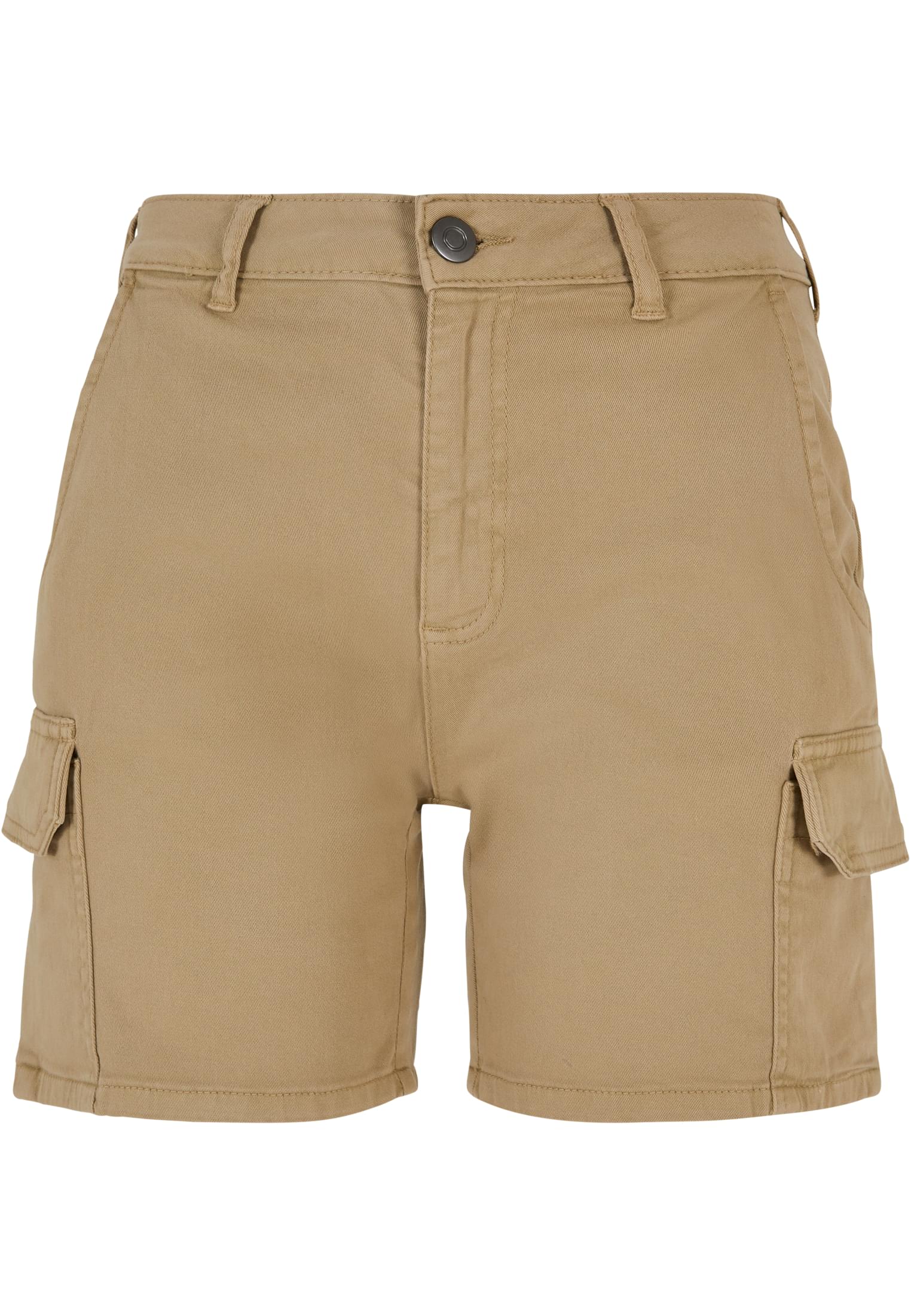 Ladies High Waist Cargo Shorts | unionbeige