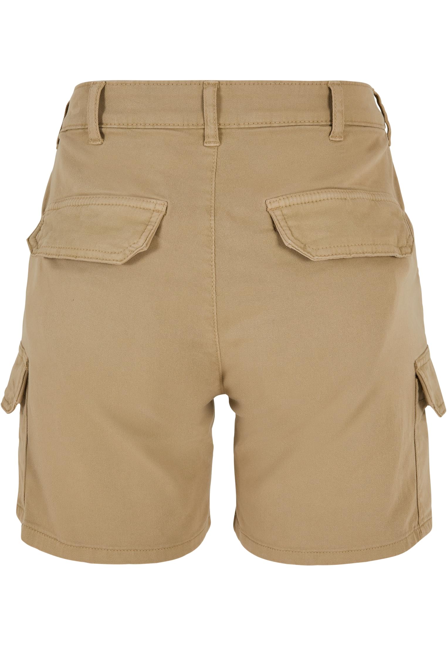 Ladies High Waist Cargo Shorts | unionbeige