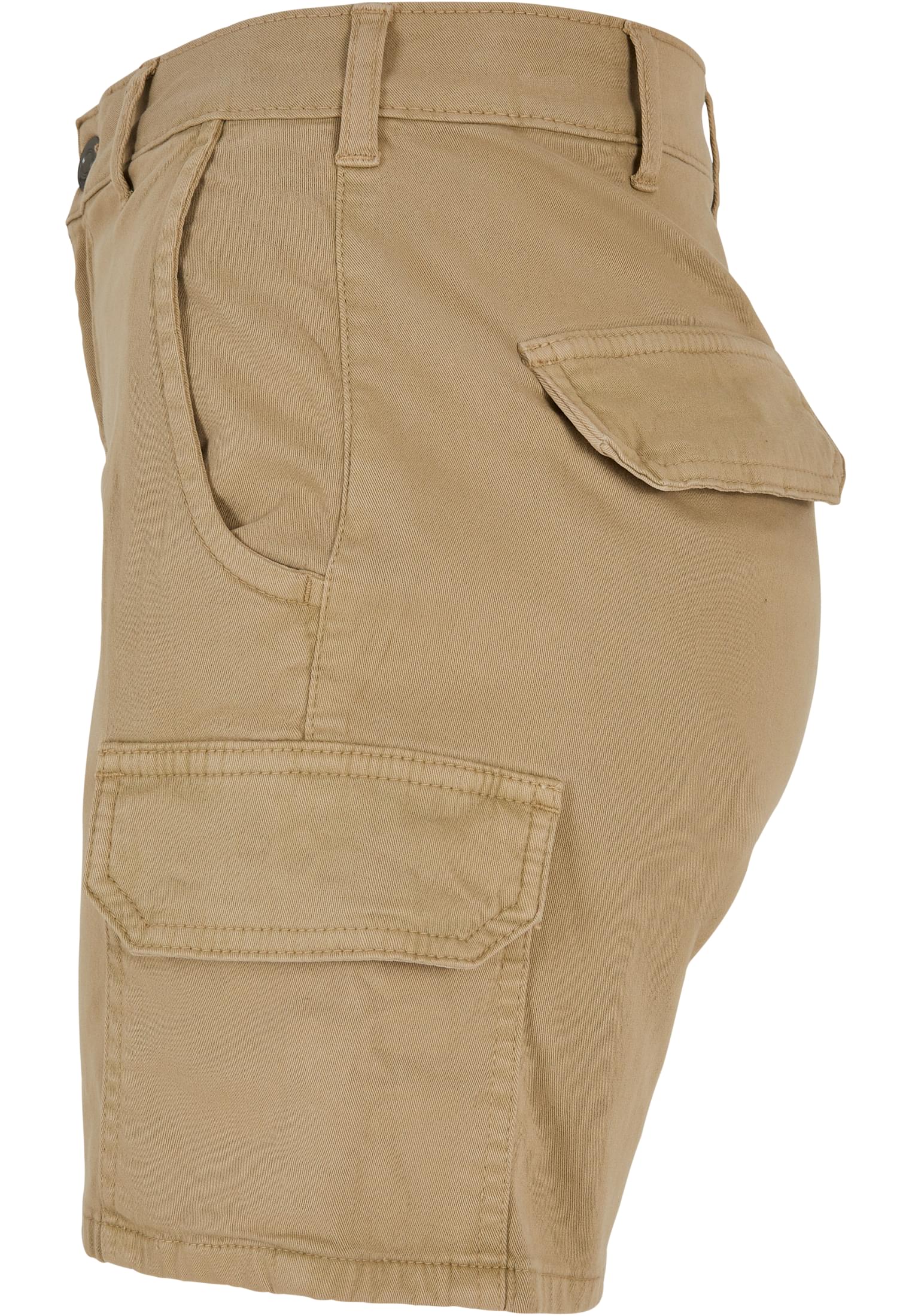 Ladies High Waist Cargo Shorts | unionbeige