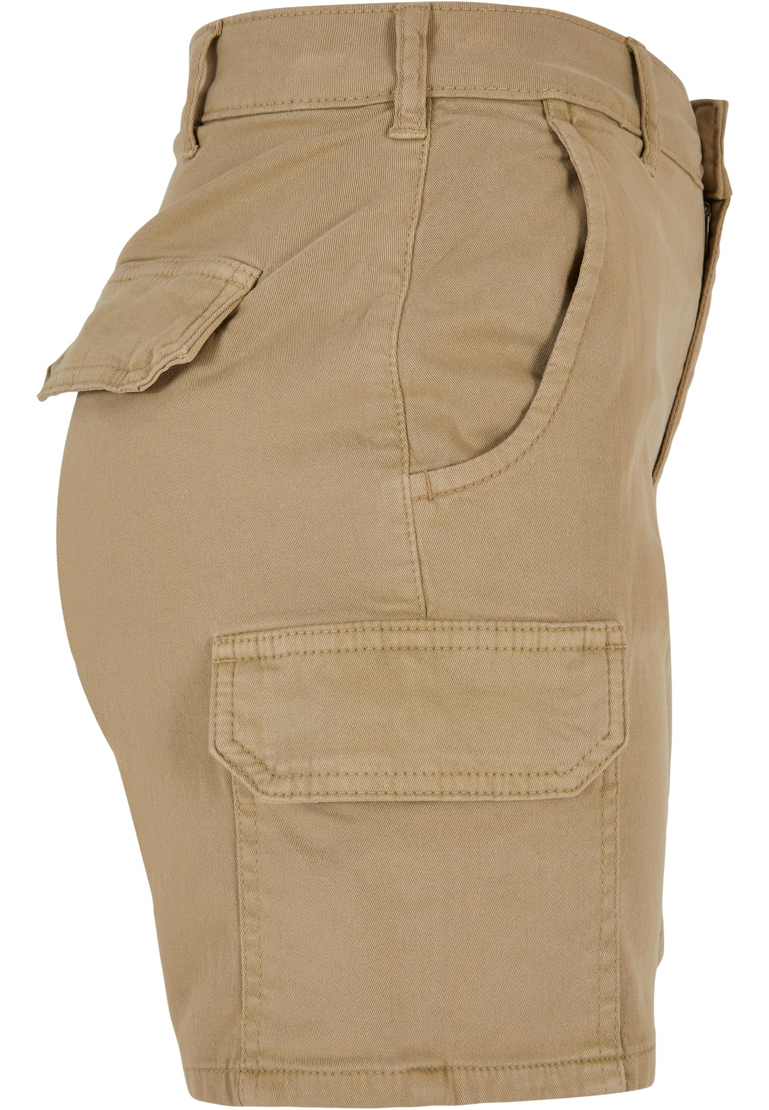 Ladies High Waist Cargo Shorts | unionbeige