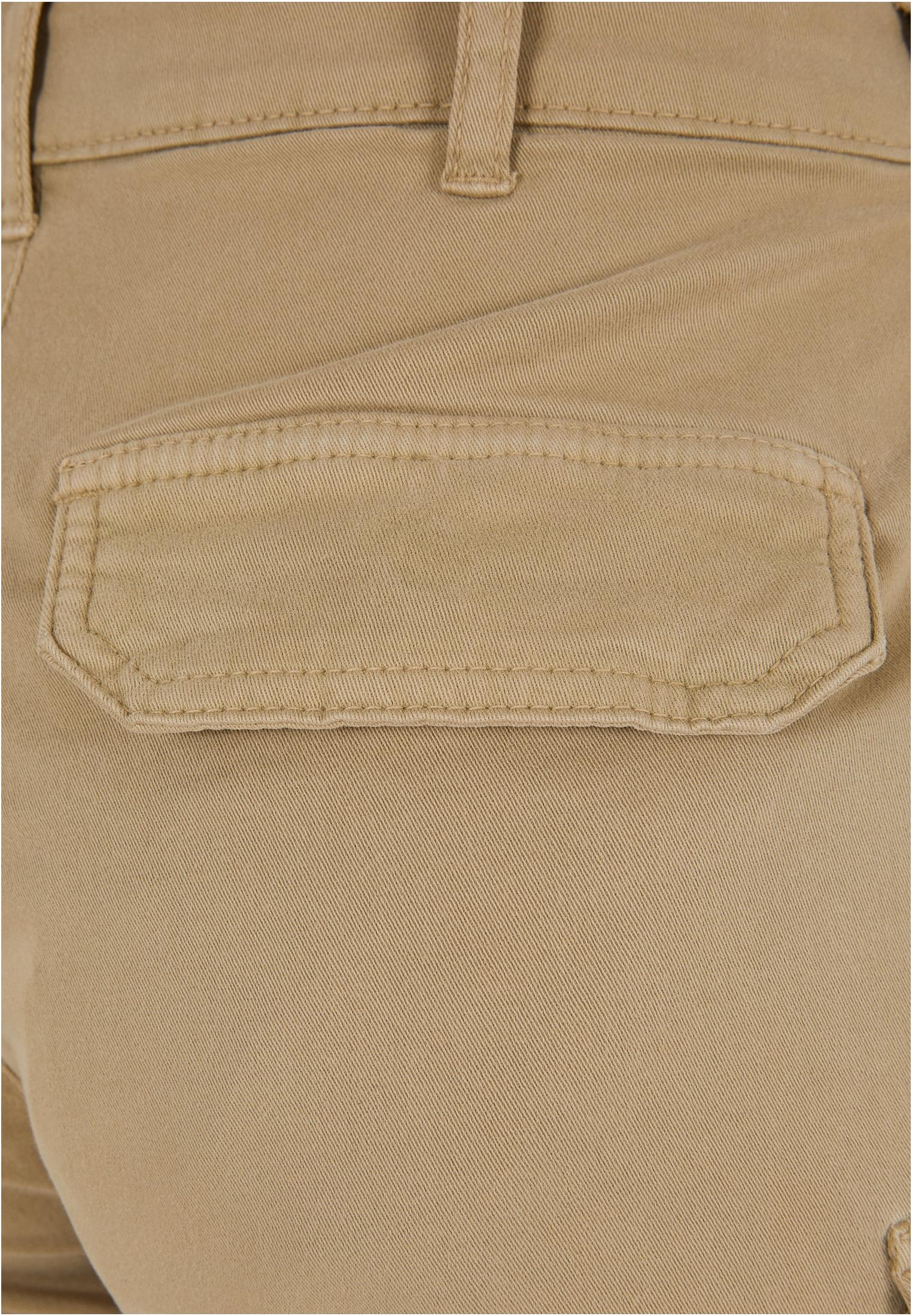 Ladies High Waist Cargo Shorts | unionbeige