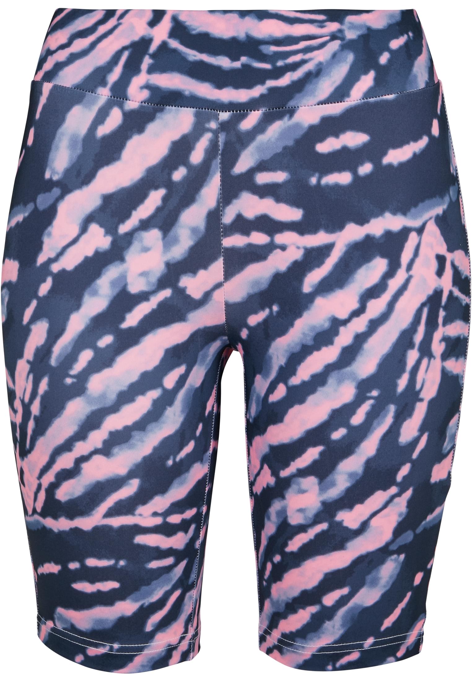 Ladies Tie Dye Cycling Shorts | darkshadow/pink