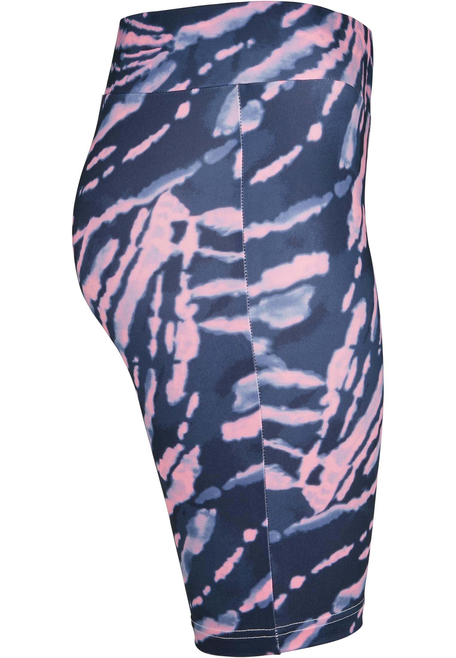 Ladies Tie Dye Cycling Shorts | darkshadow/pink