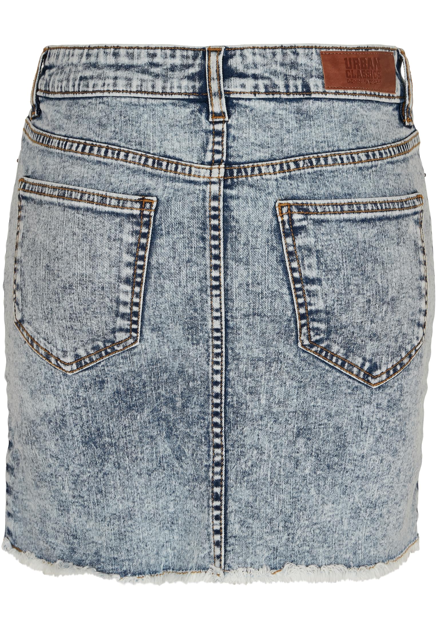 Ladies Denim Skirt | light skyblue acid washed