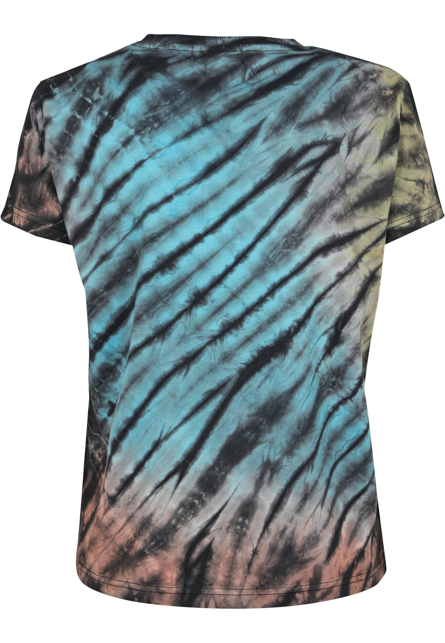 Ladies Tie Dye Boyfriend Tee | black