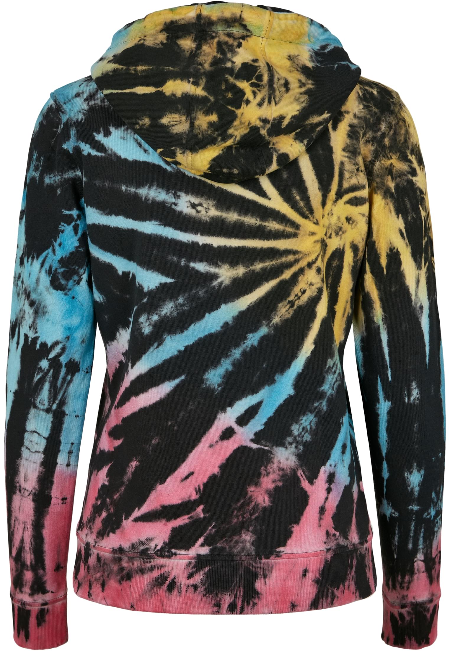 Ladies Tie Dye Hoody | black