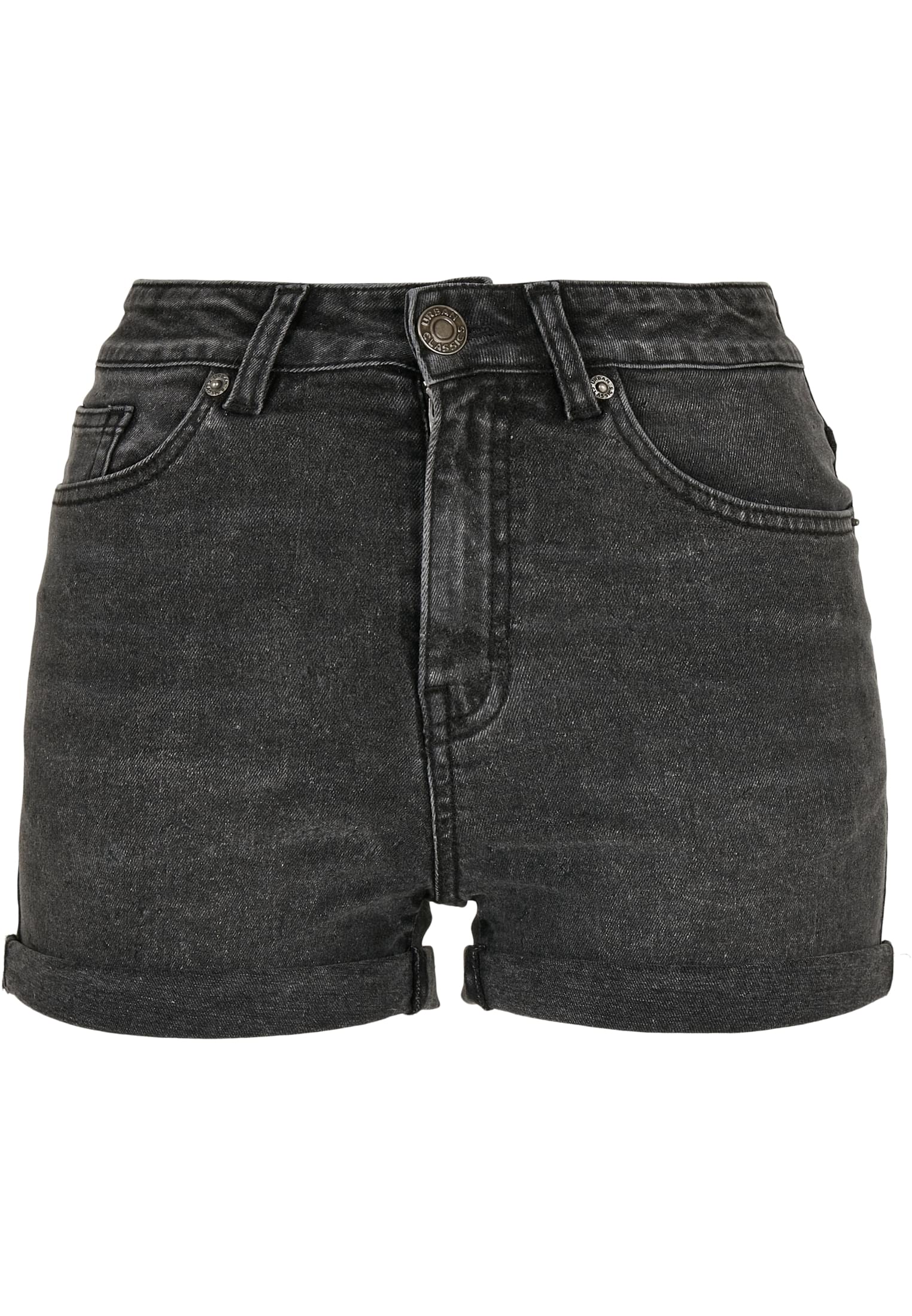 Ladies 5 Pocket Shorts | black stone washed