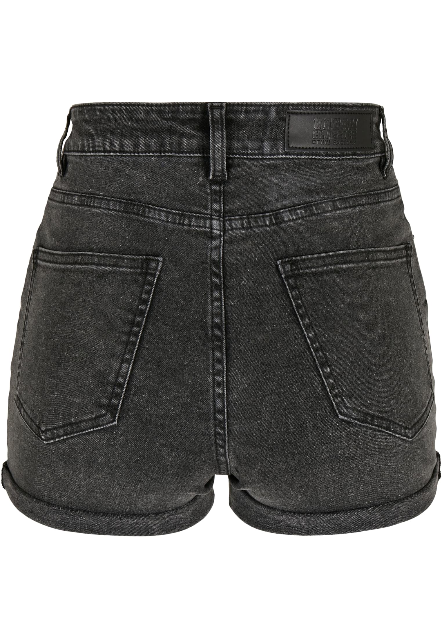 Ladies 5 Pocket Shorts | black stone washed