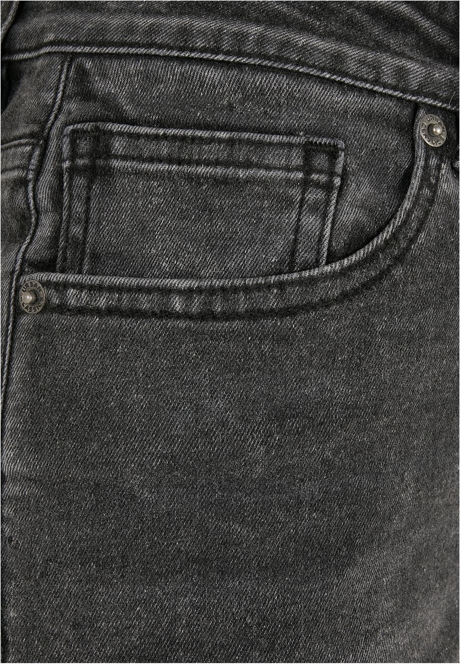 Ladies 5 Pocket Shorts | black stone washed