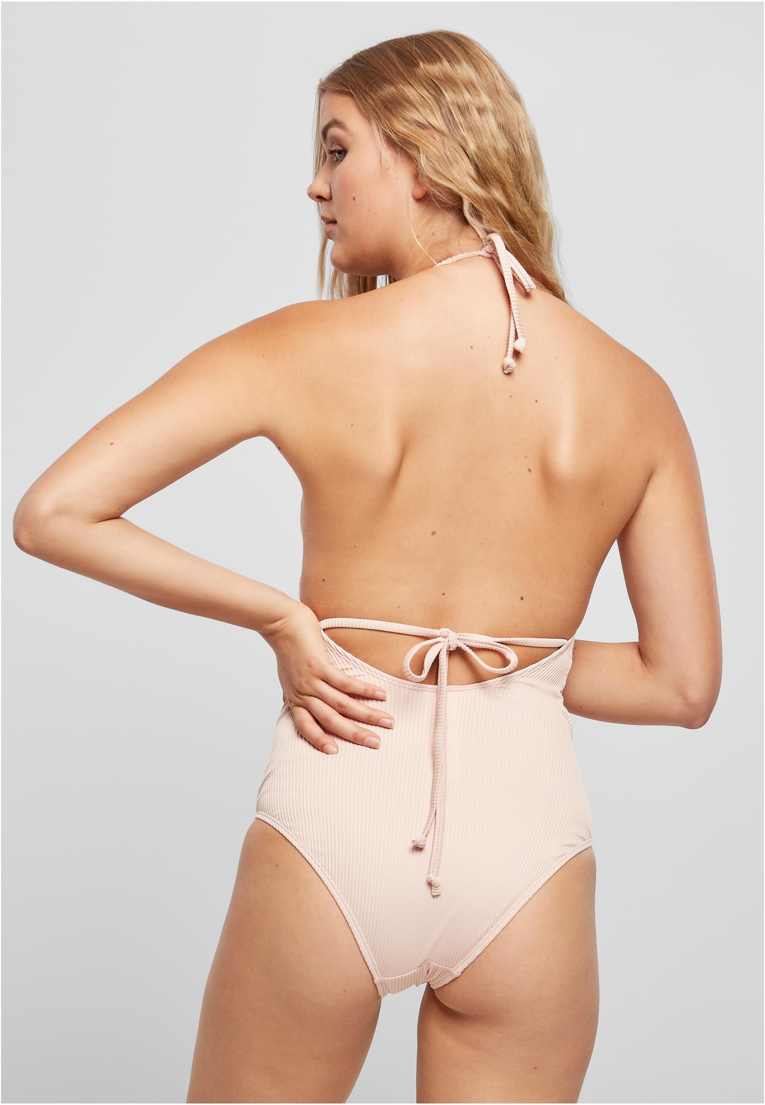 Ladies Rib Swimsuit | rose