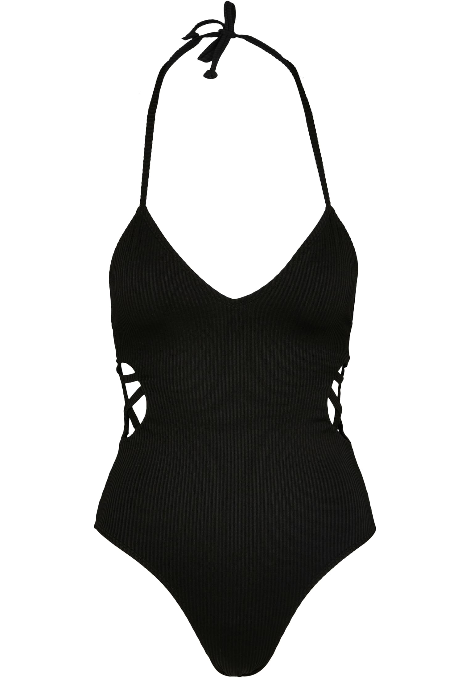 Ladies Rib Swimsuit | black