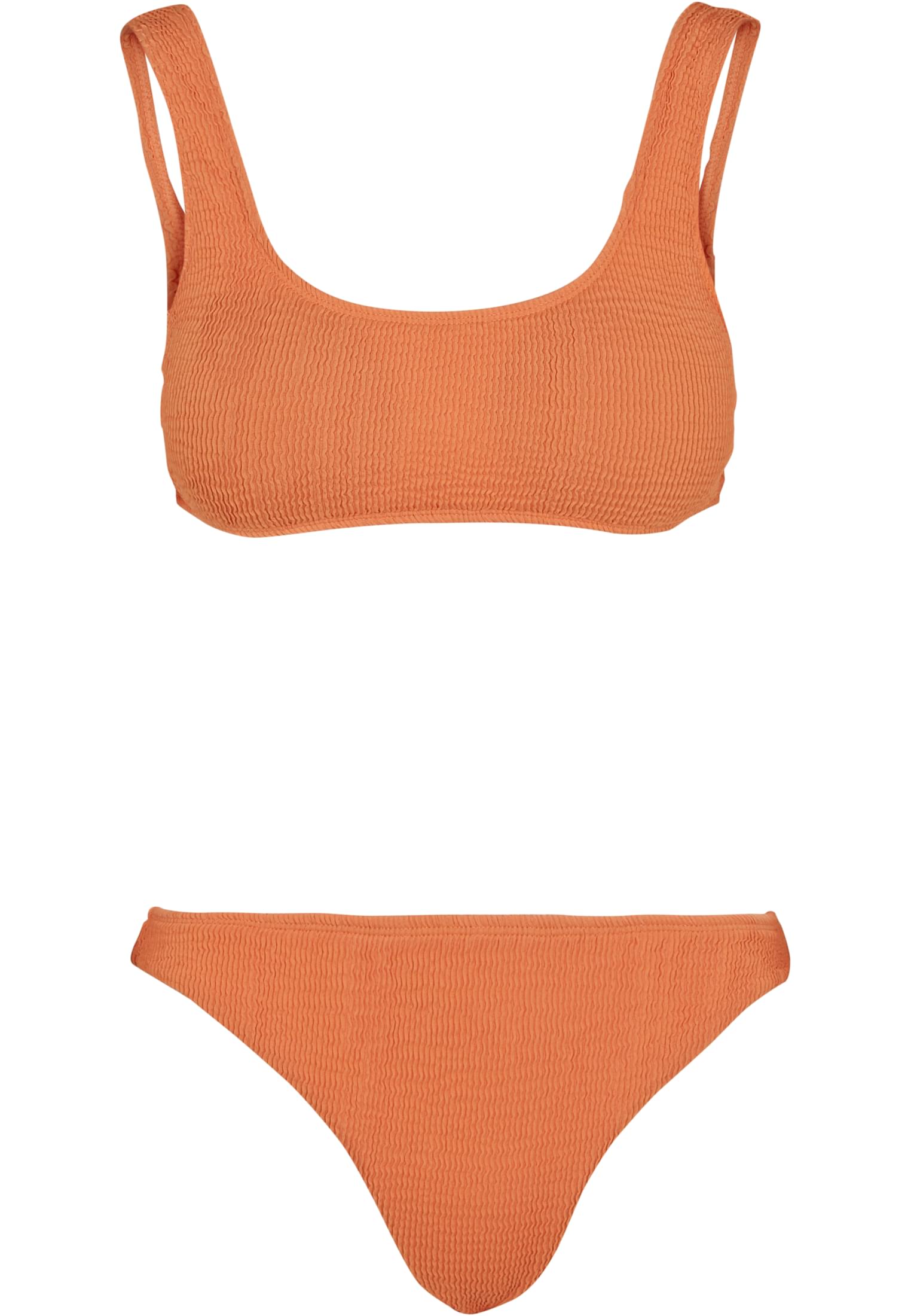 Ladies Tanktop Crinkle Bikini | papaya