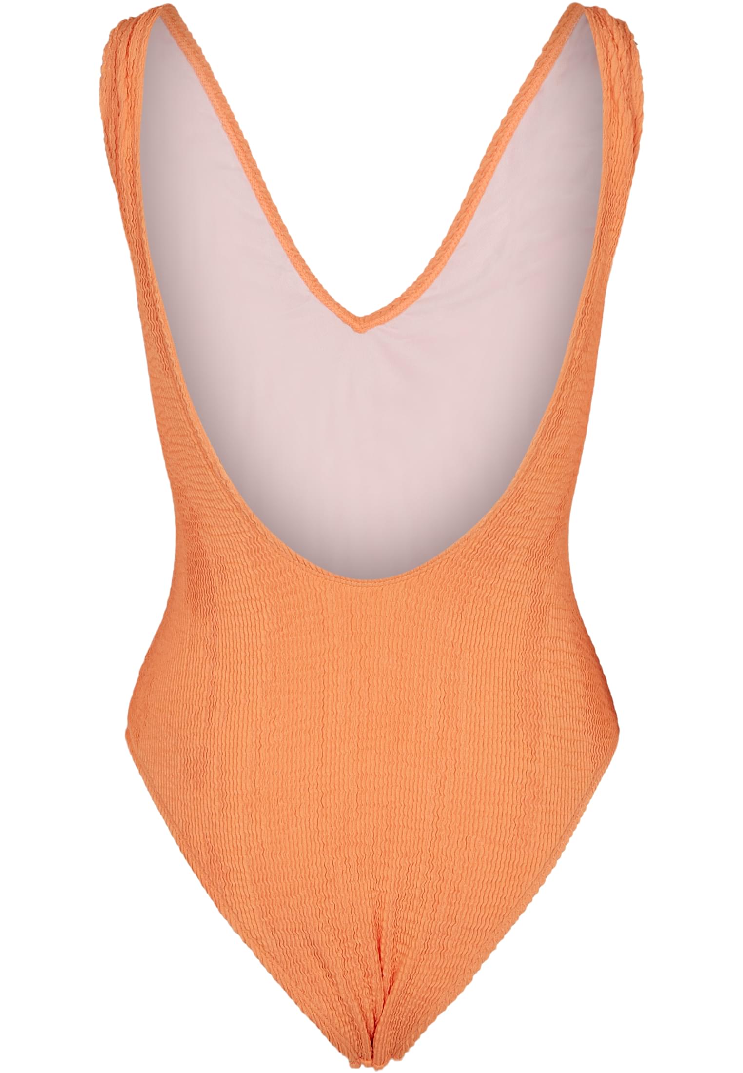 Ladies Crinkle High Leg Swimsuit | papaya