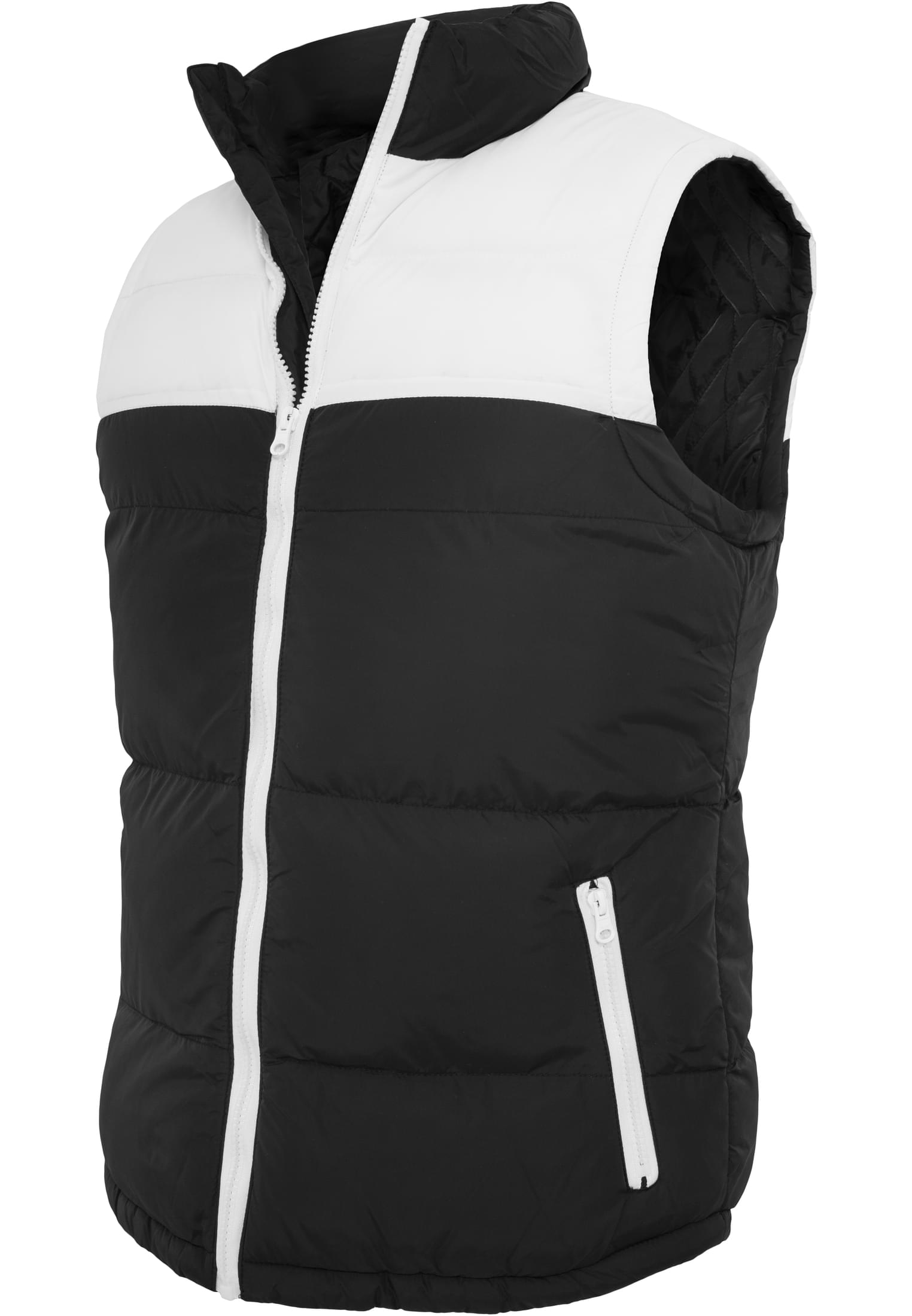 2-tone Bubble Vest | blk/wht