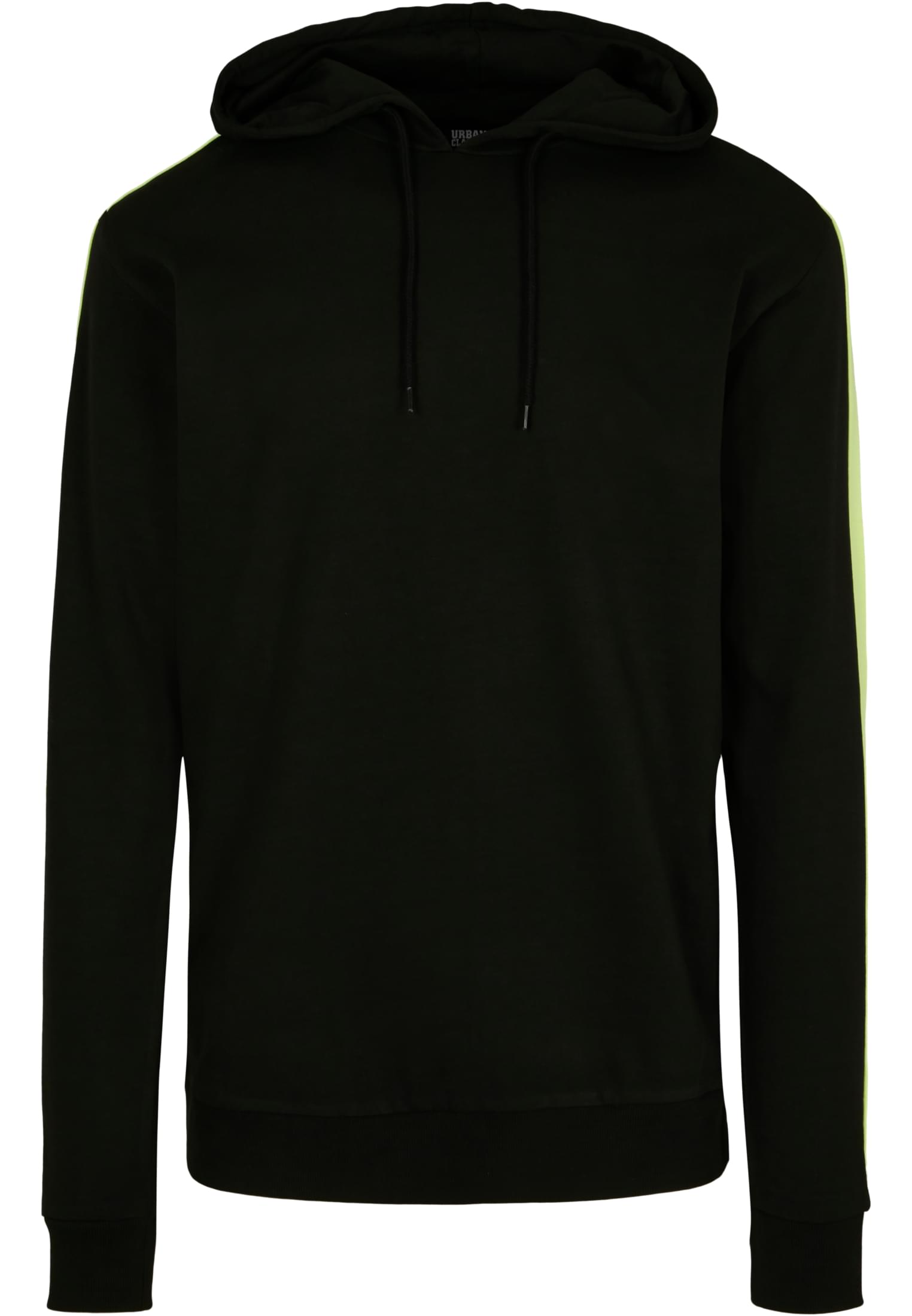 Neon Striped Hoody | black/electriclime