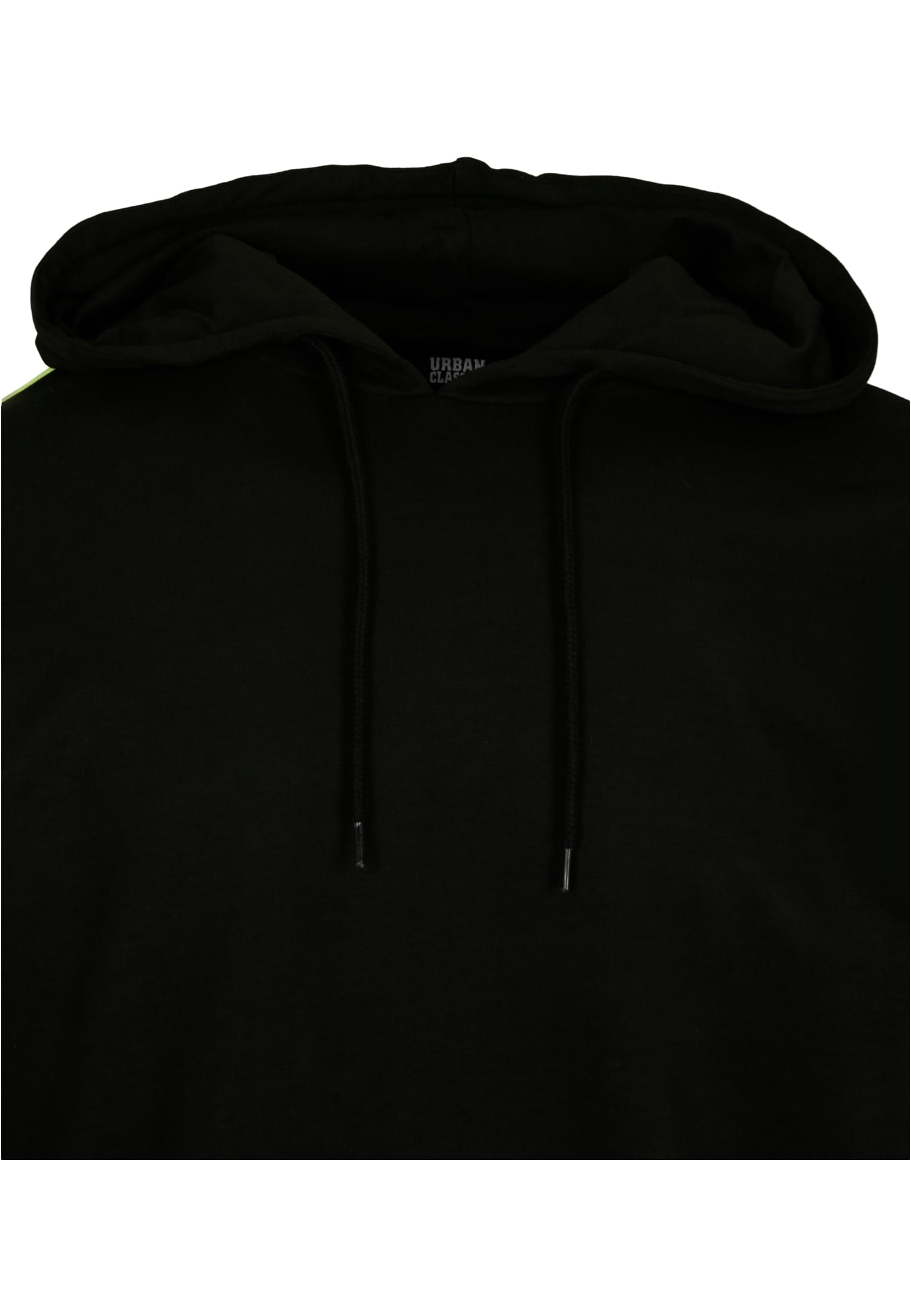 Neon Striped Hoody | black/electriclime