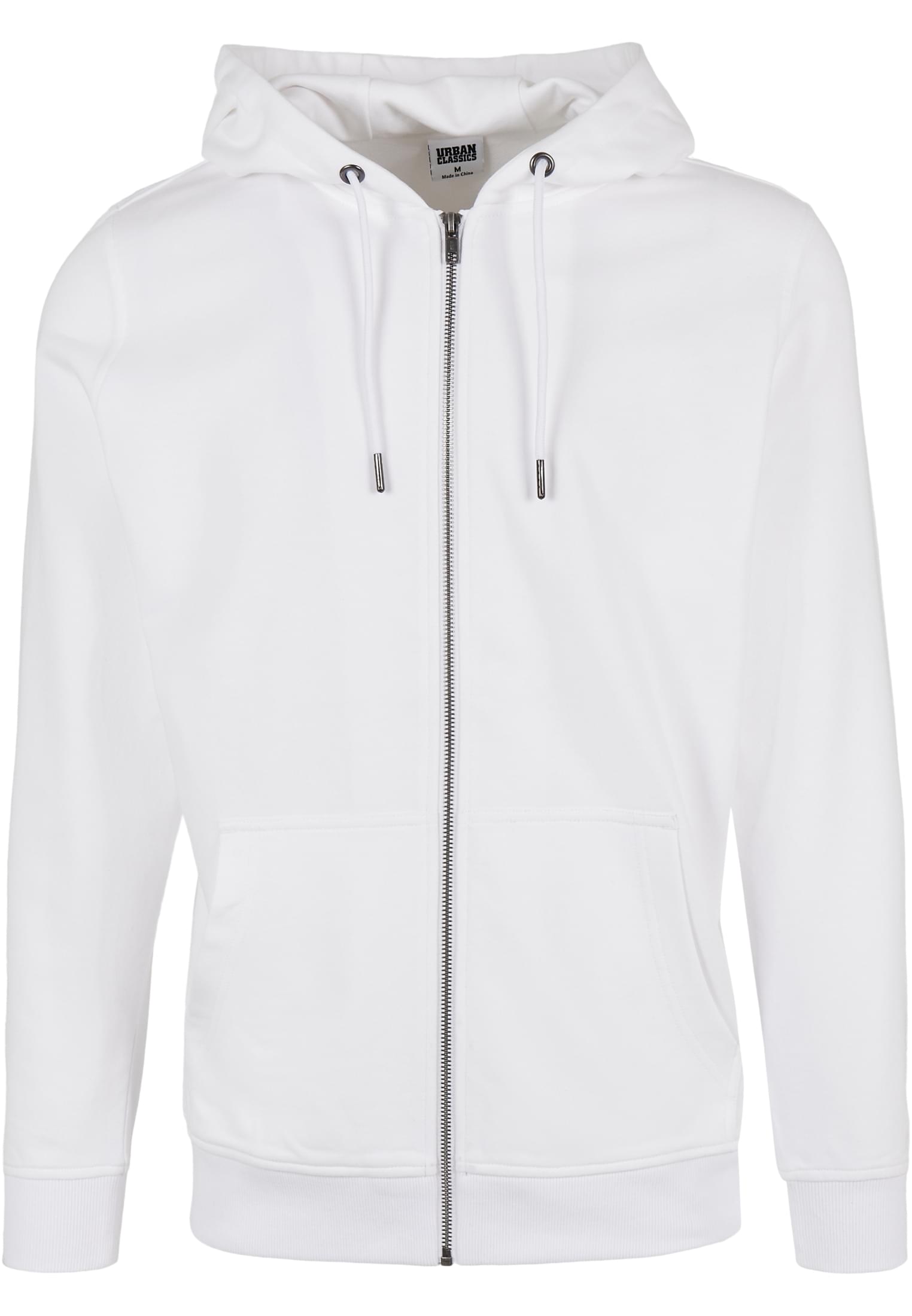 Basic Terry Zip Hoody | white