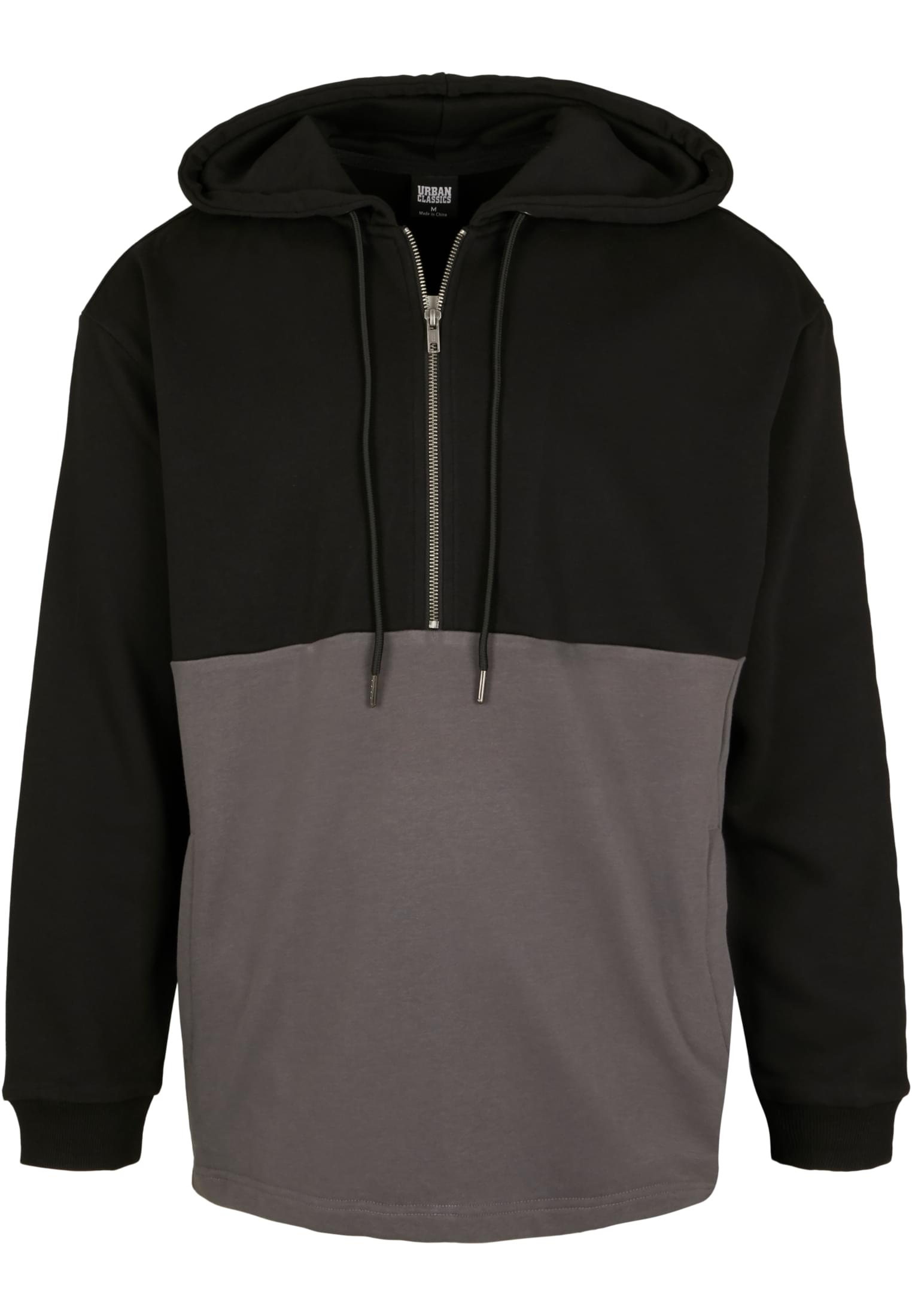 Relaxed Half Zip Hoodie | black/darkshadow