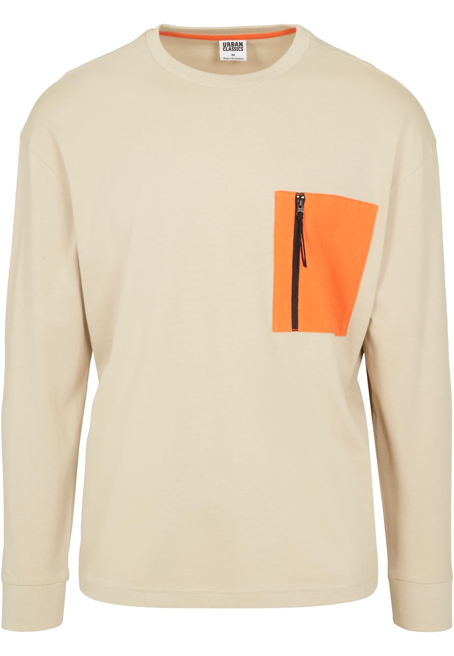 Boxy Big Contrast Pocket LS | concrete