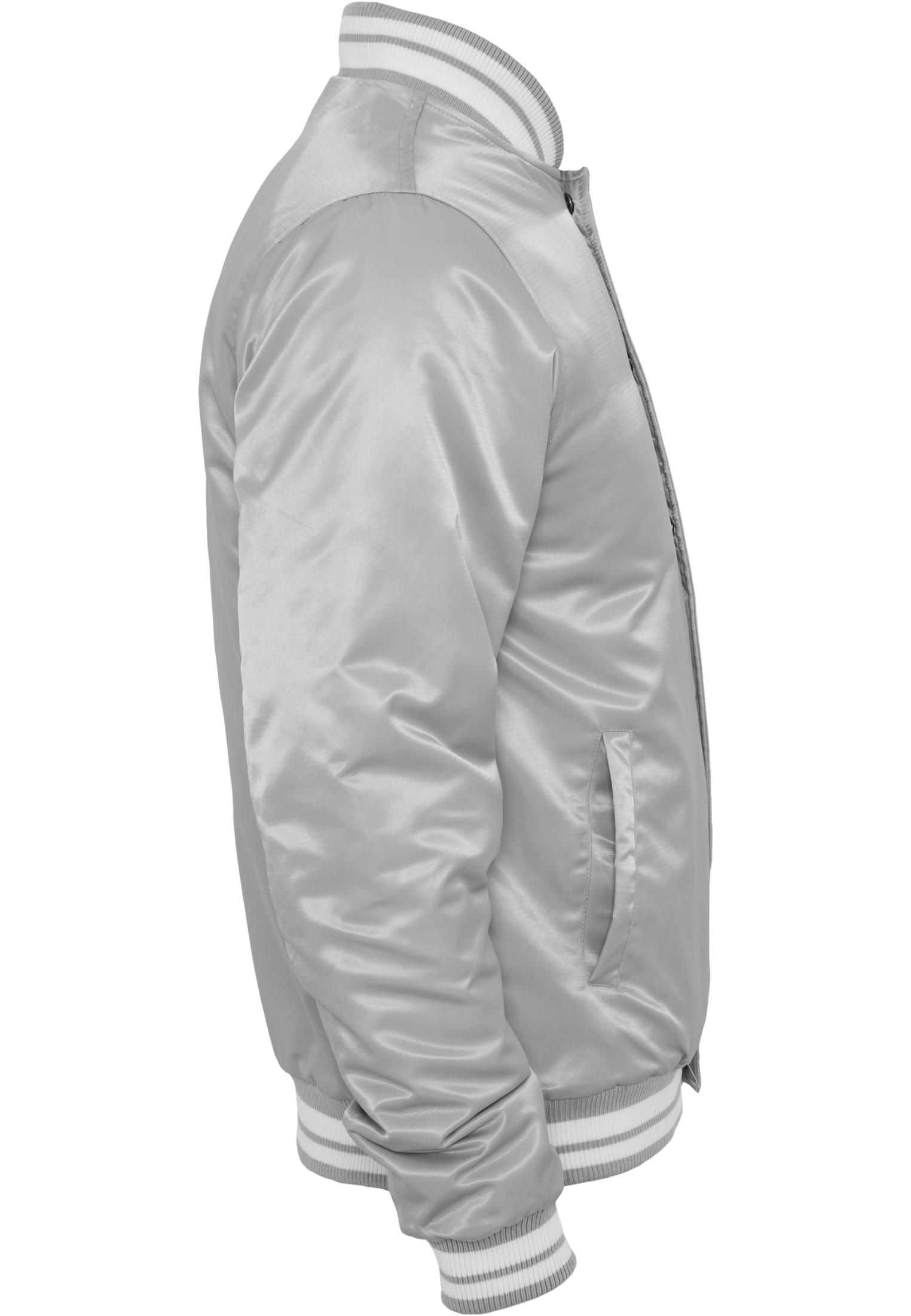 Mens Shiny College Jacket | gry/wht