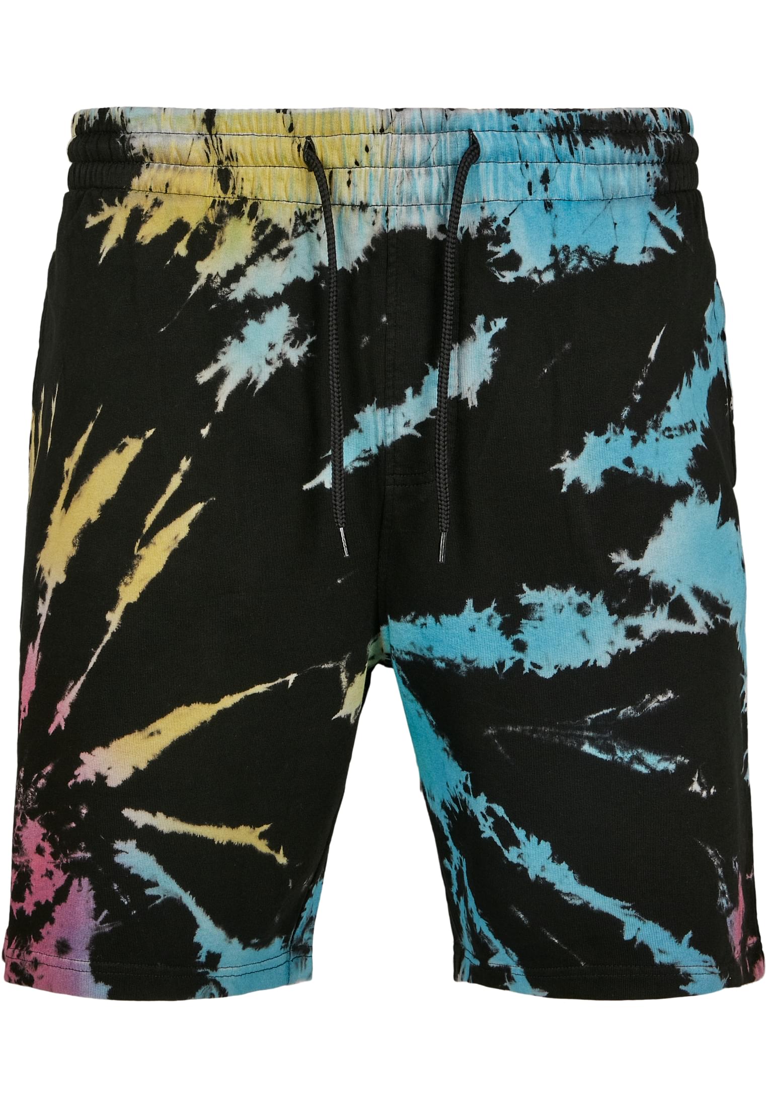 Tie Dye Sweat Shorts | black