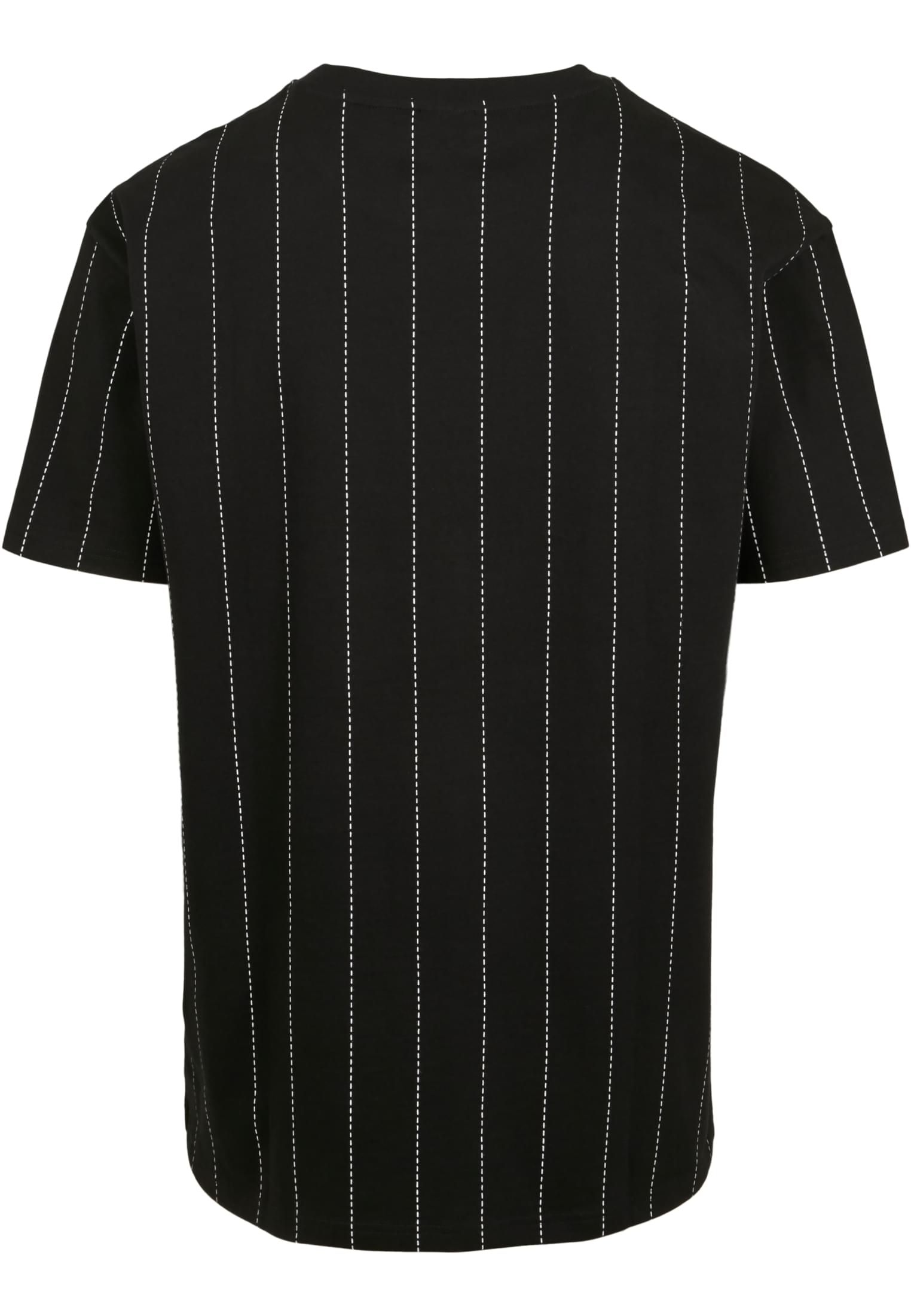 Oversized Pinstripe Tee | black