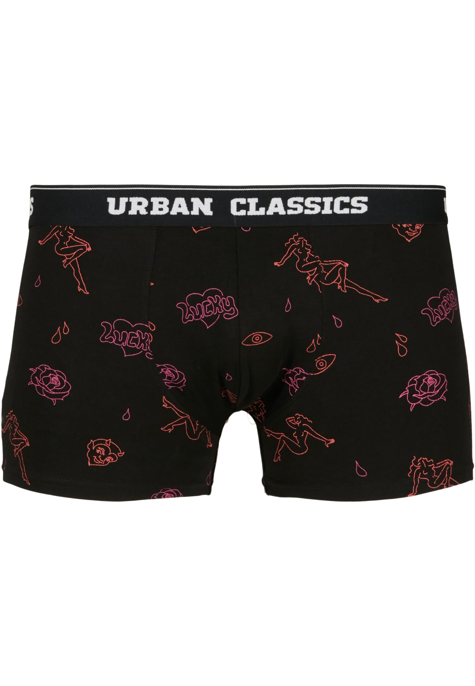 Boxer Shorts 3-Pack | charcoal/funky AOP/black