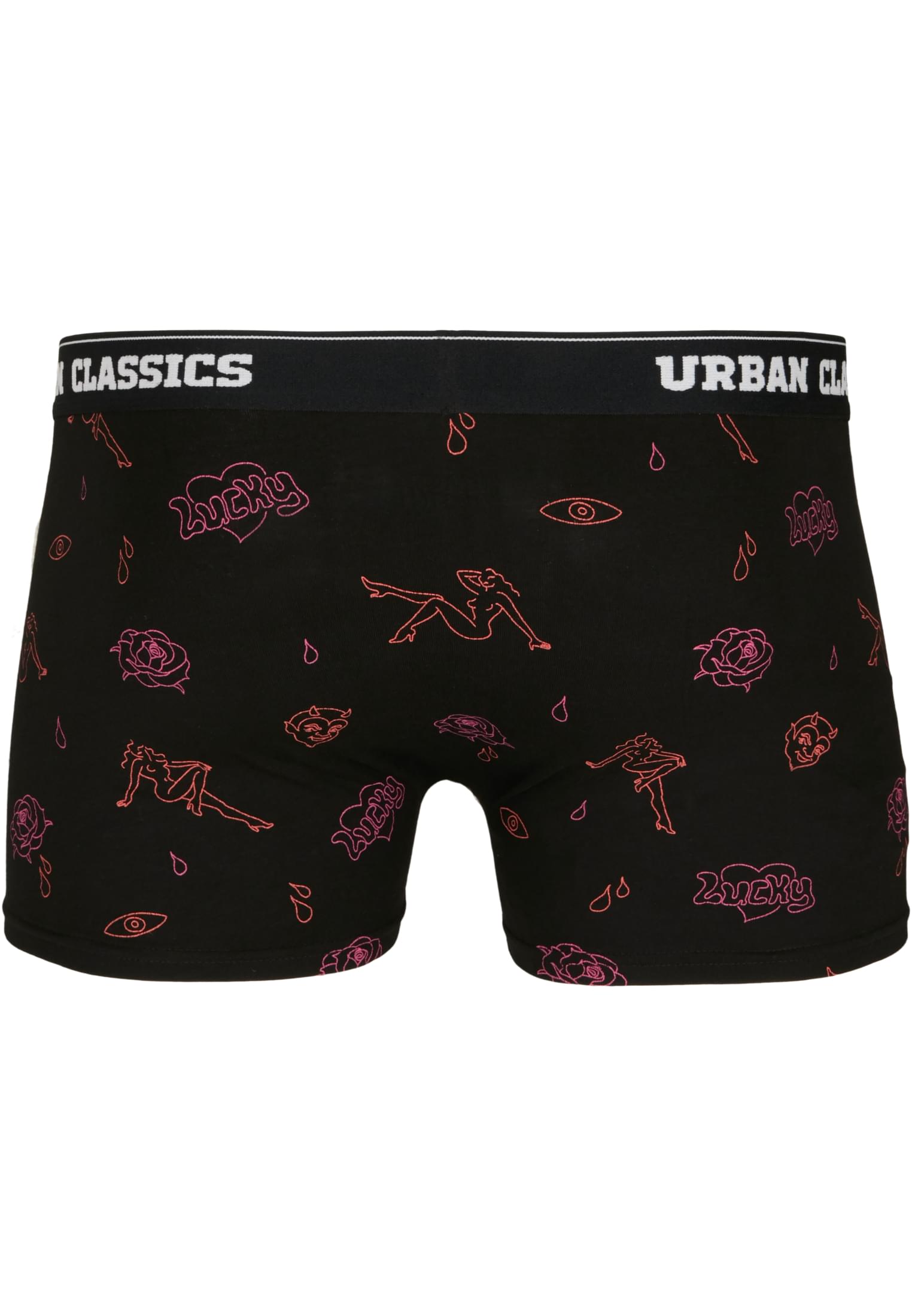 Boxer Shorts 3-Pack | charcoal/funky AOP/black