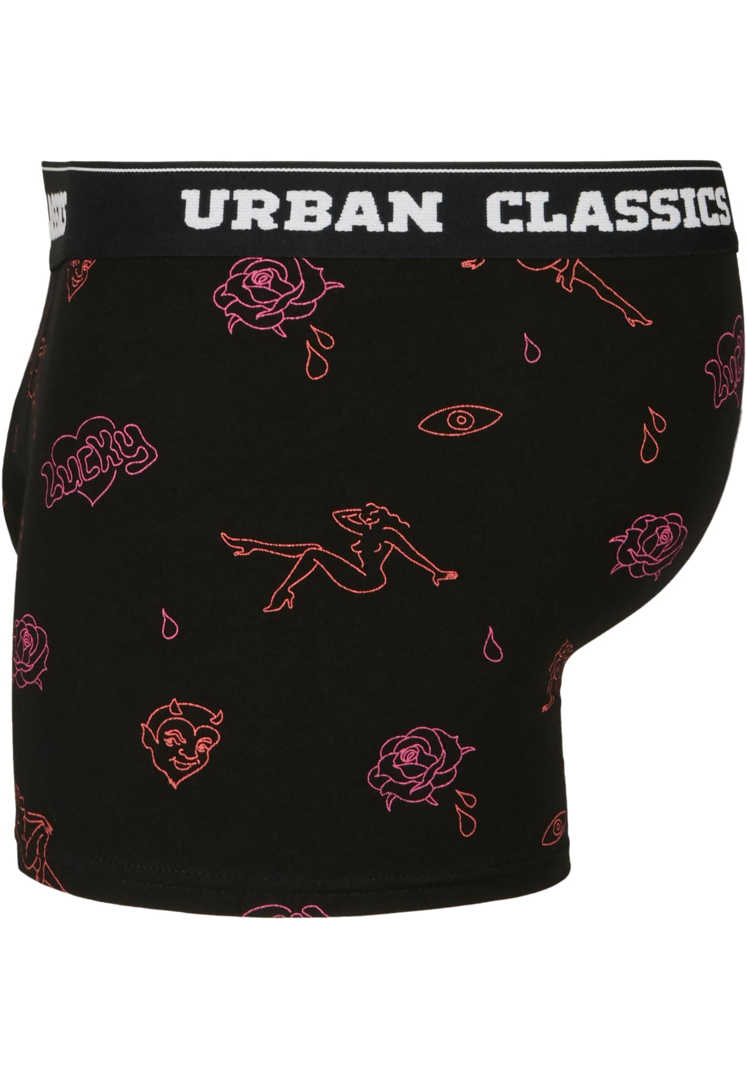 Boxer Shorts 3-Pack | charcoal/funky AOP/black