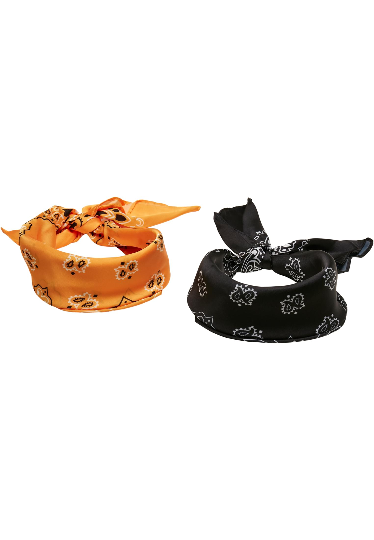 Satin Bandana 2-Pack | black/orange