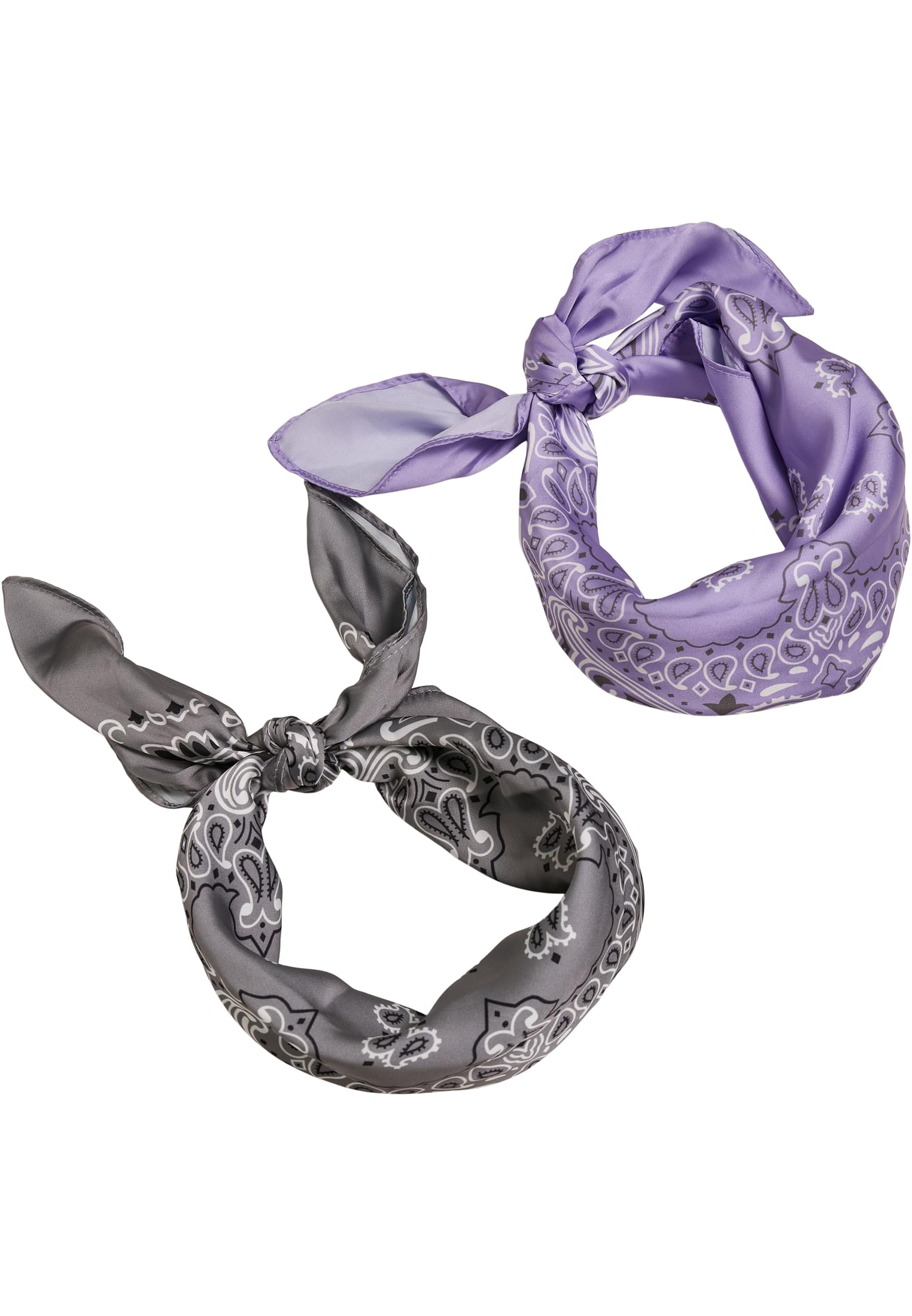 Satin Bandana 2-Pack | lavender/asphalt