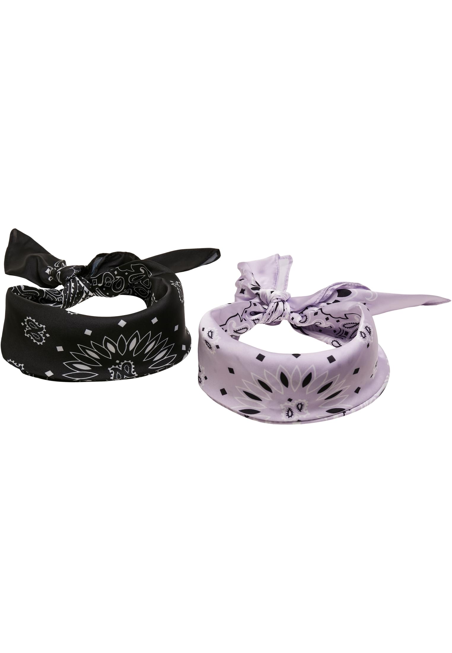 Satin Bandana 2-Pack | black/lilac