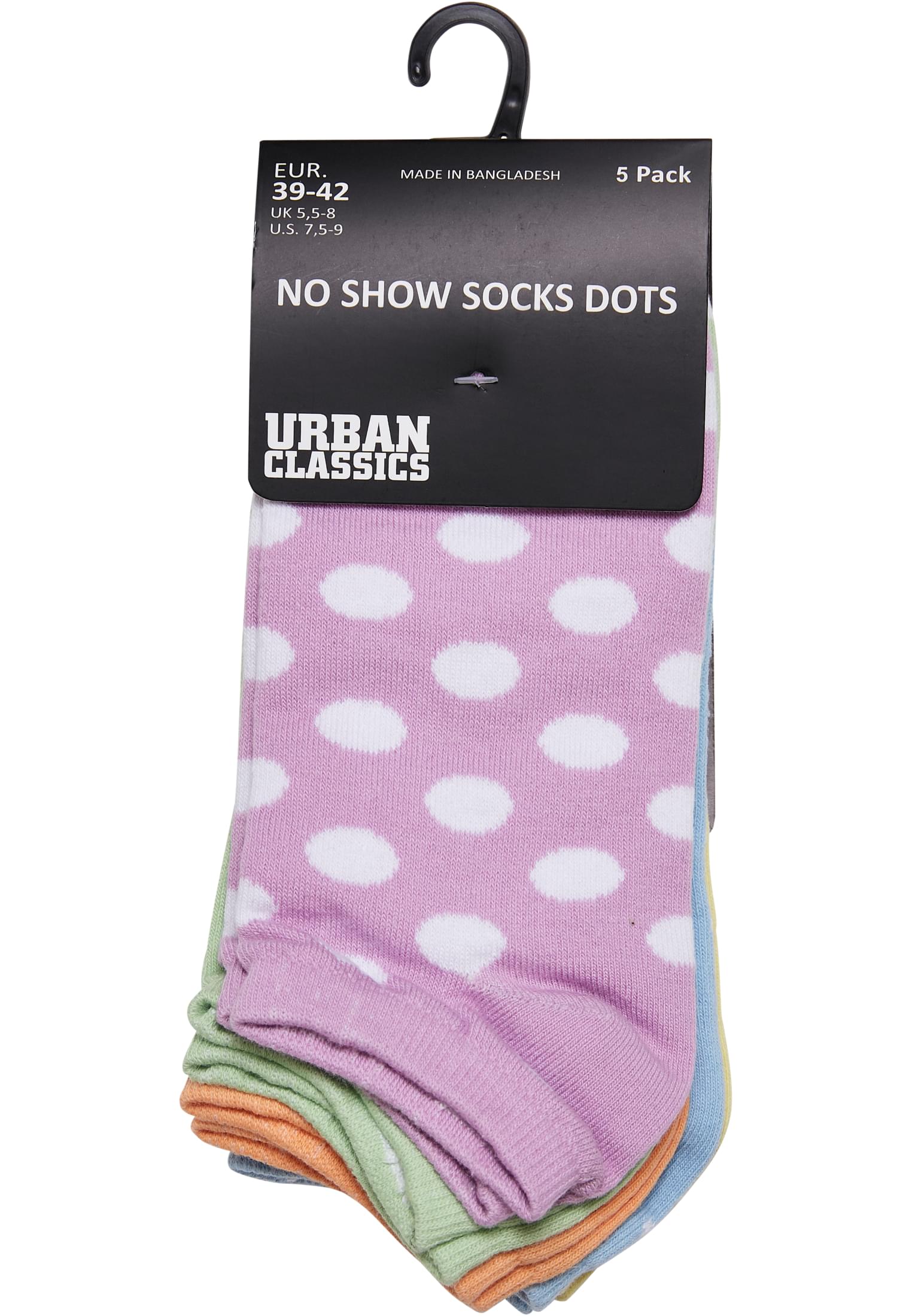 No Show Socks Dots 5-Pack | summercolor