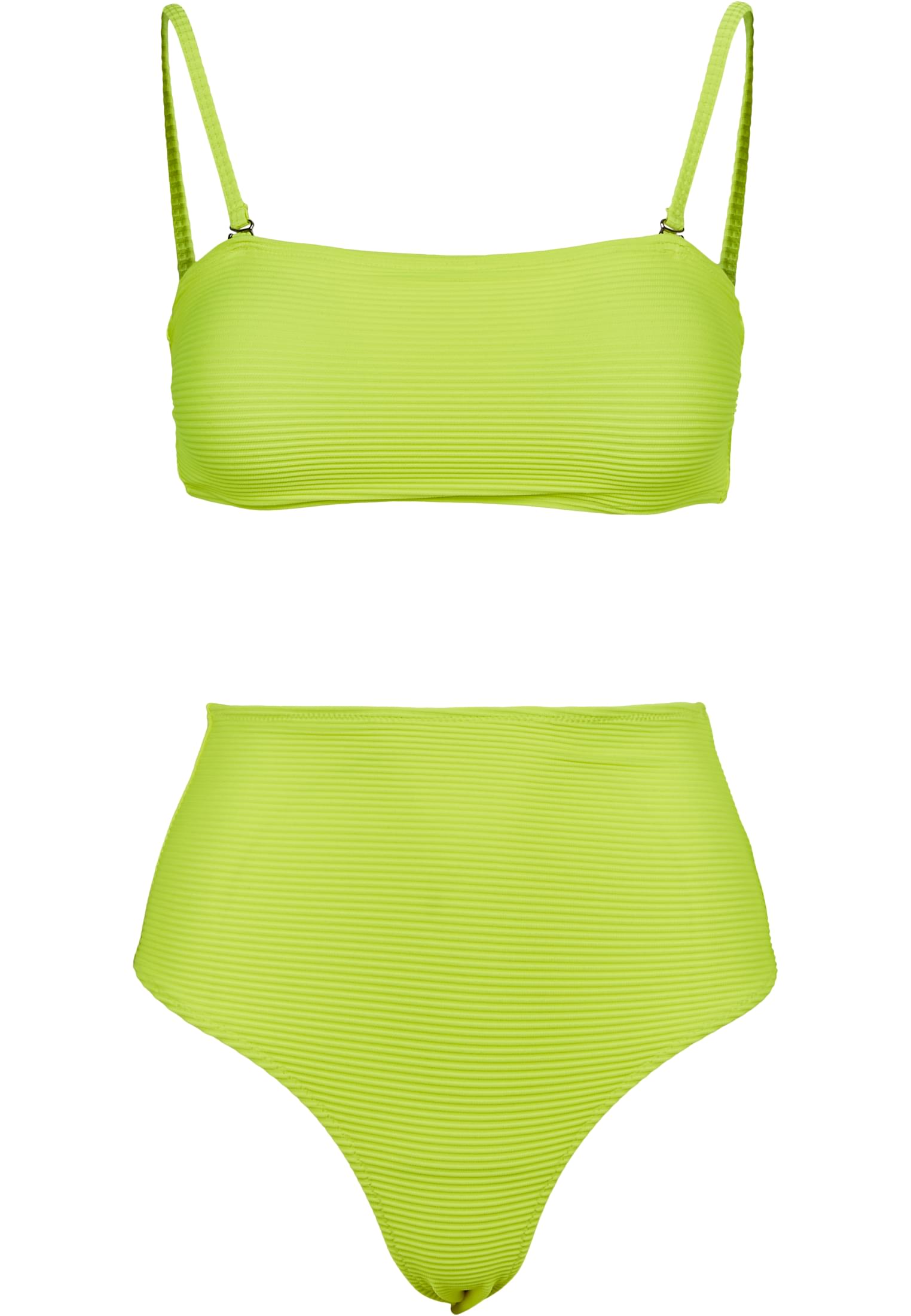 Ladies High Waist Bandeau Bikini | electriclime