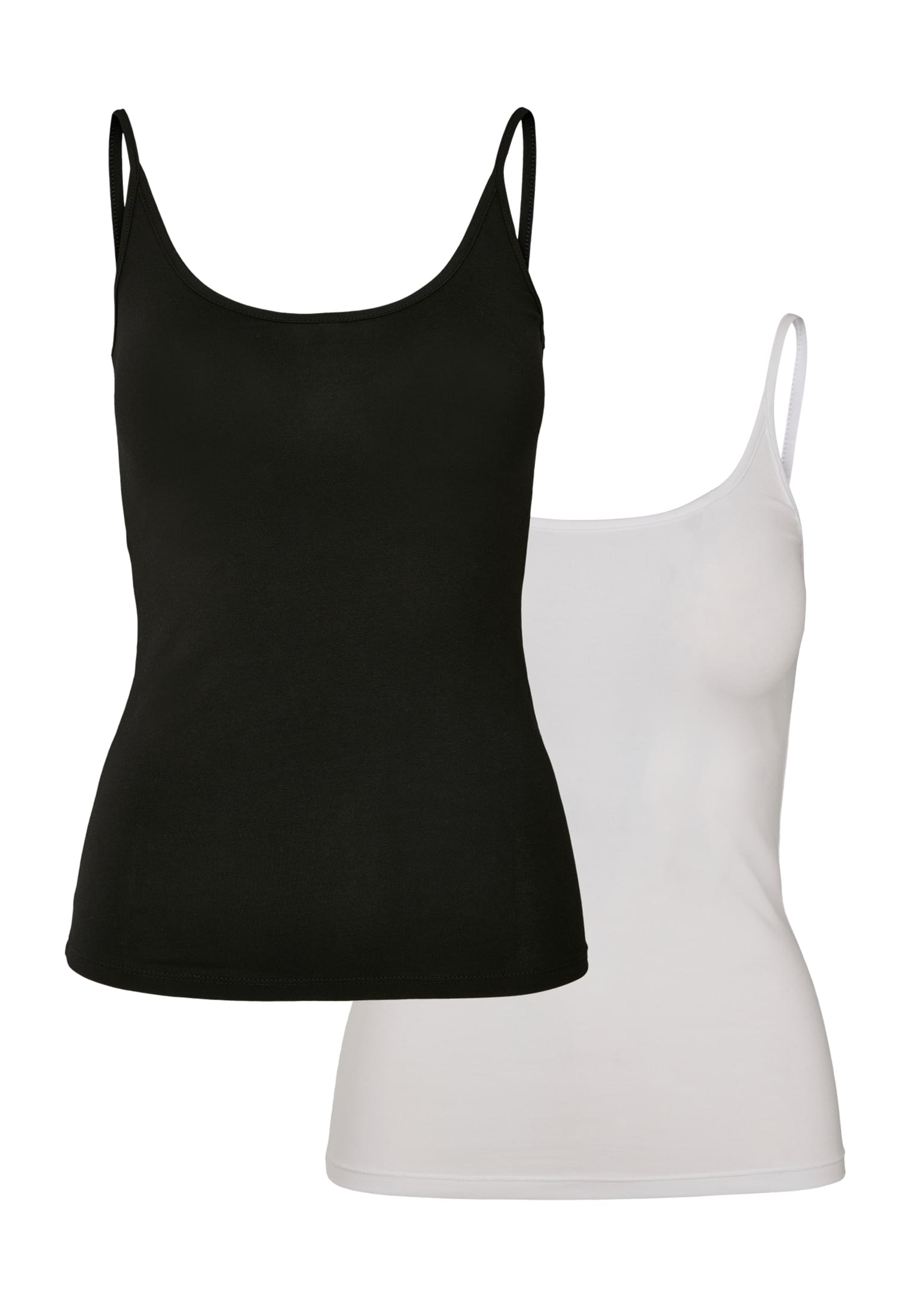 Ladies Basic Top 2-Pack | black + white