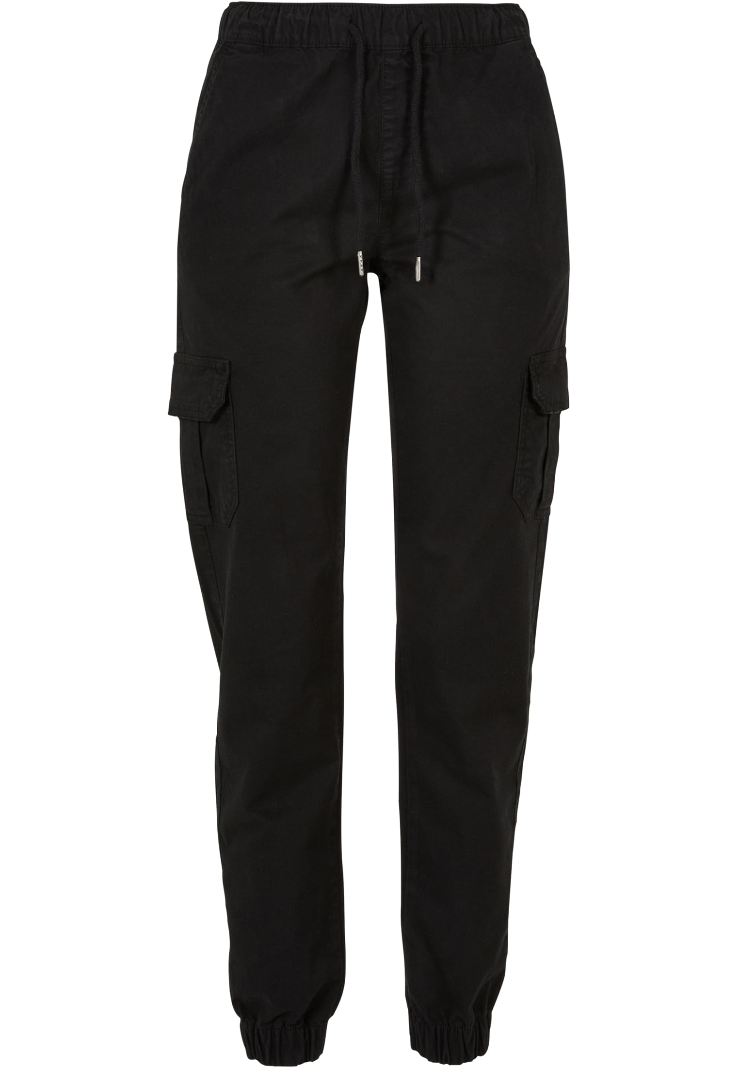 Ladies High Waist Cargo Jogging Pants | black