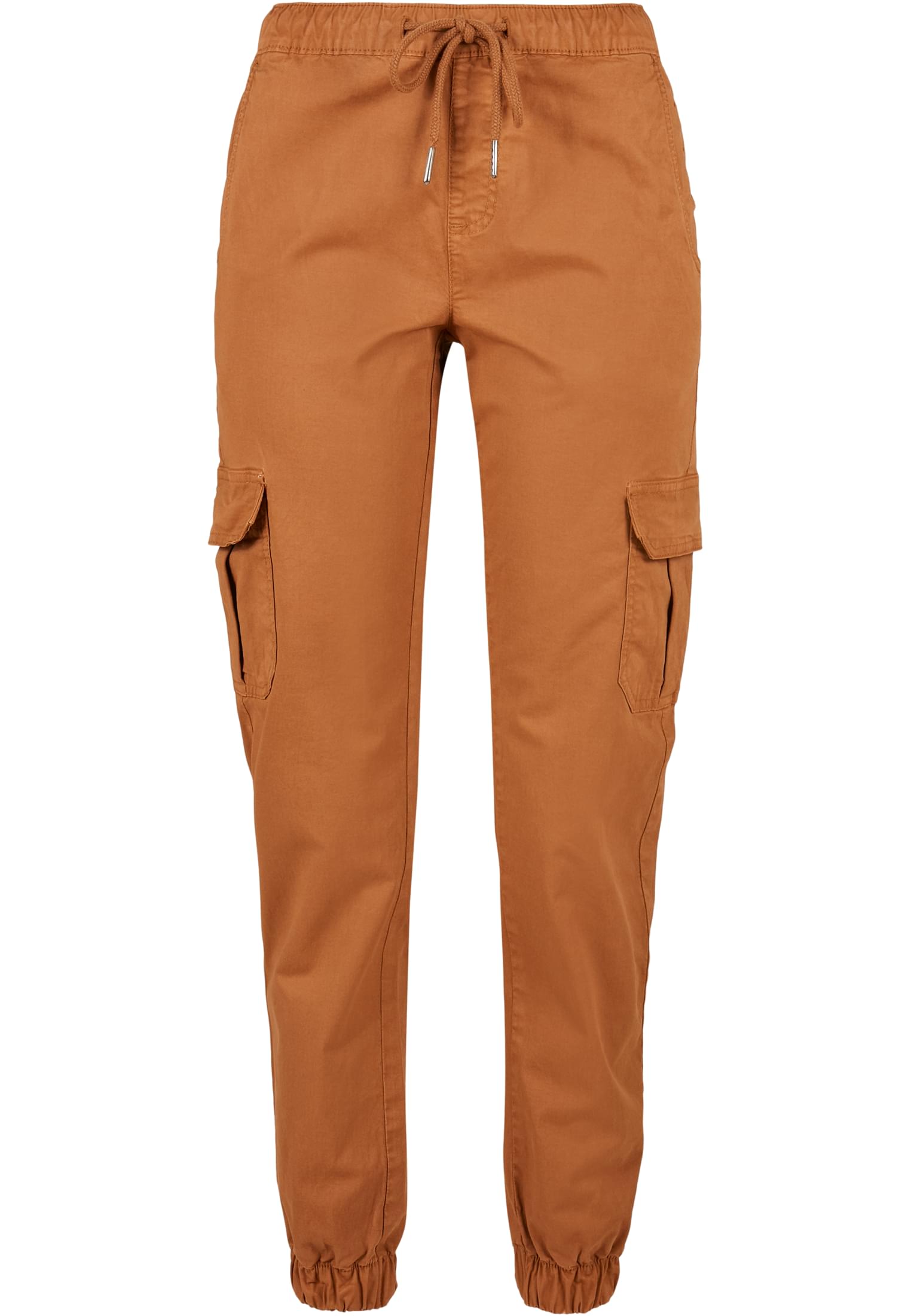 Ladies High Waist Cargo Jogging Pants | toffee