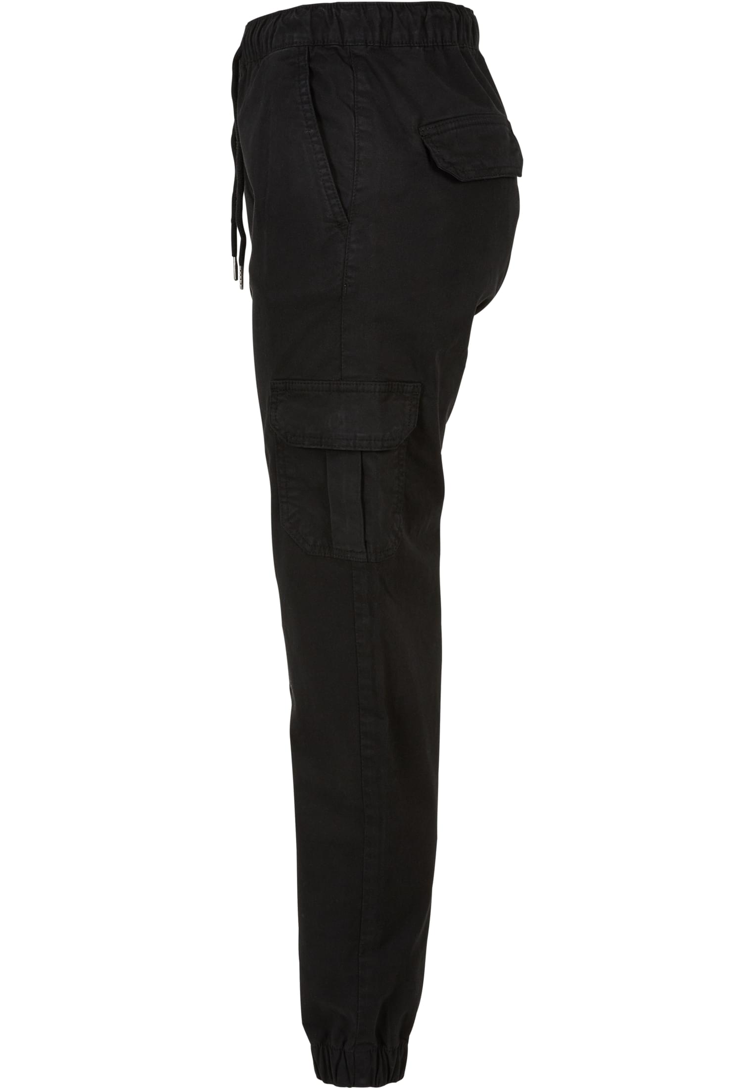 Ladies High Waist Cargo Jogging Pants | black