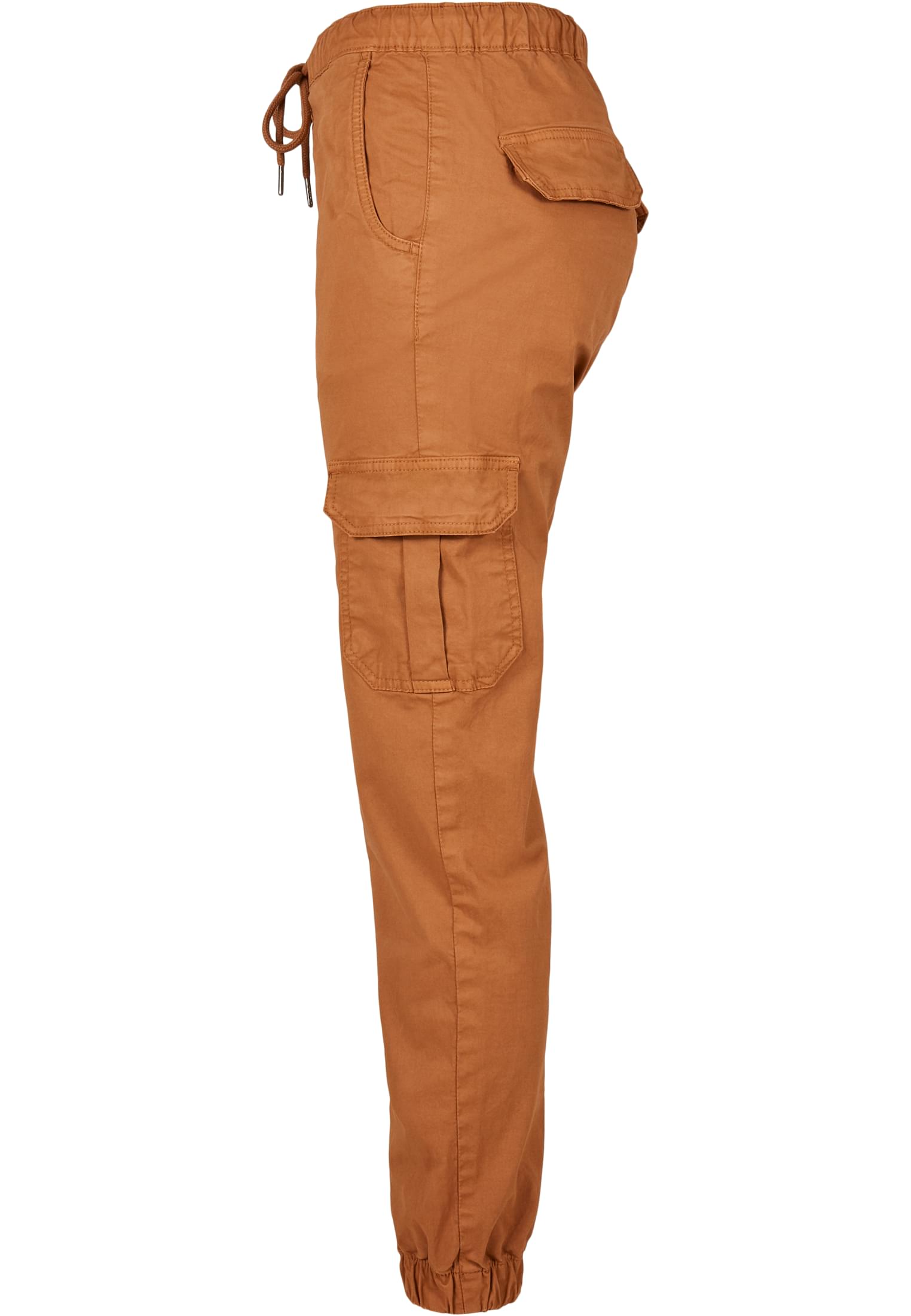 Ladies High Waist Cargo Jogging Pants | toffee