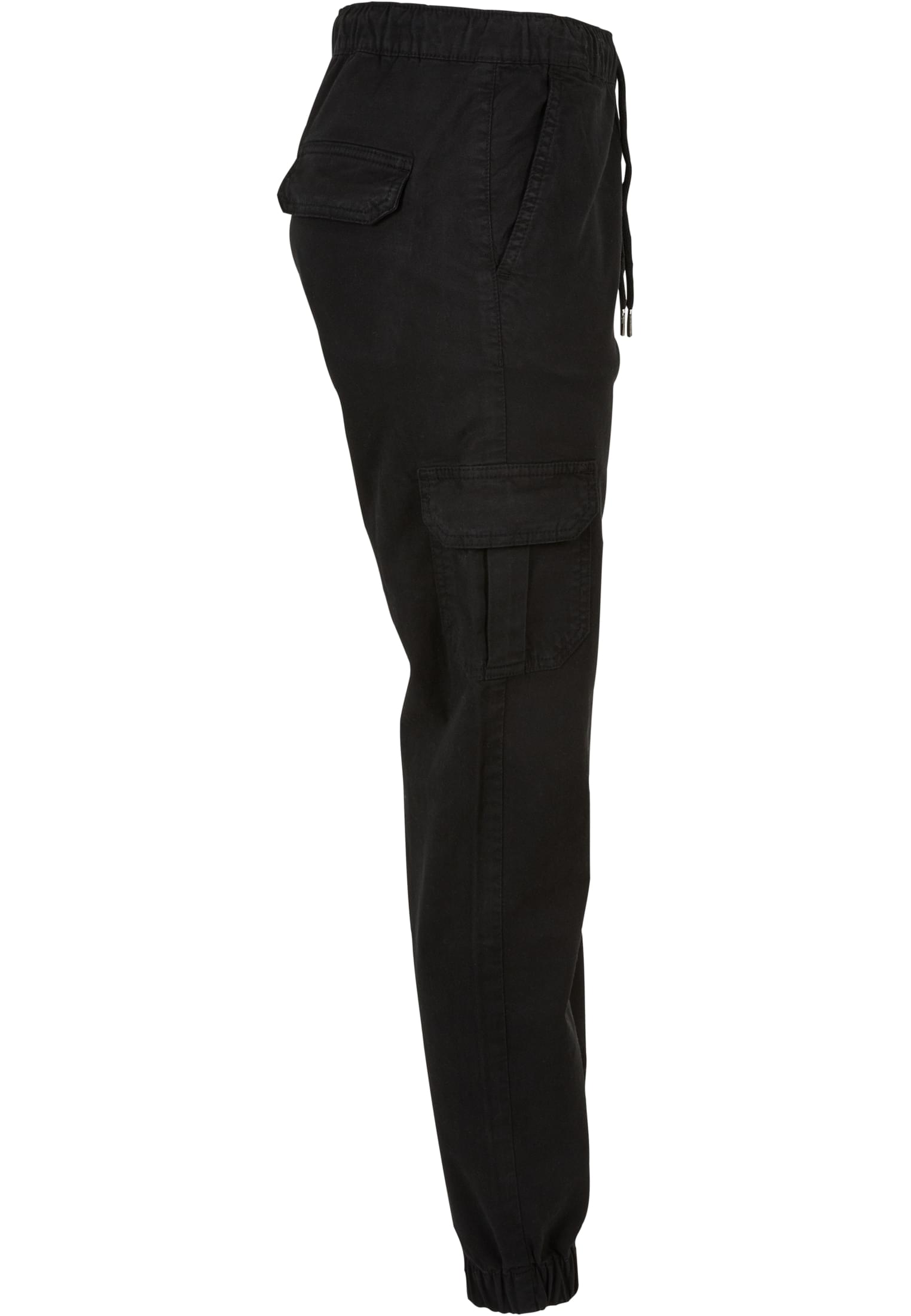 Ladies High Waist Cargo Jogging Pants | black