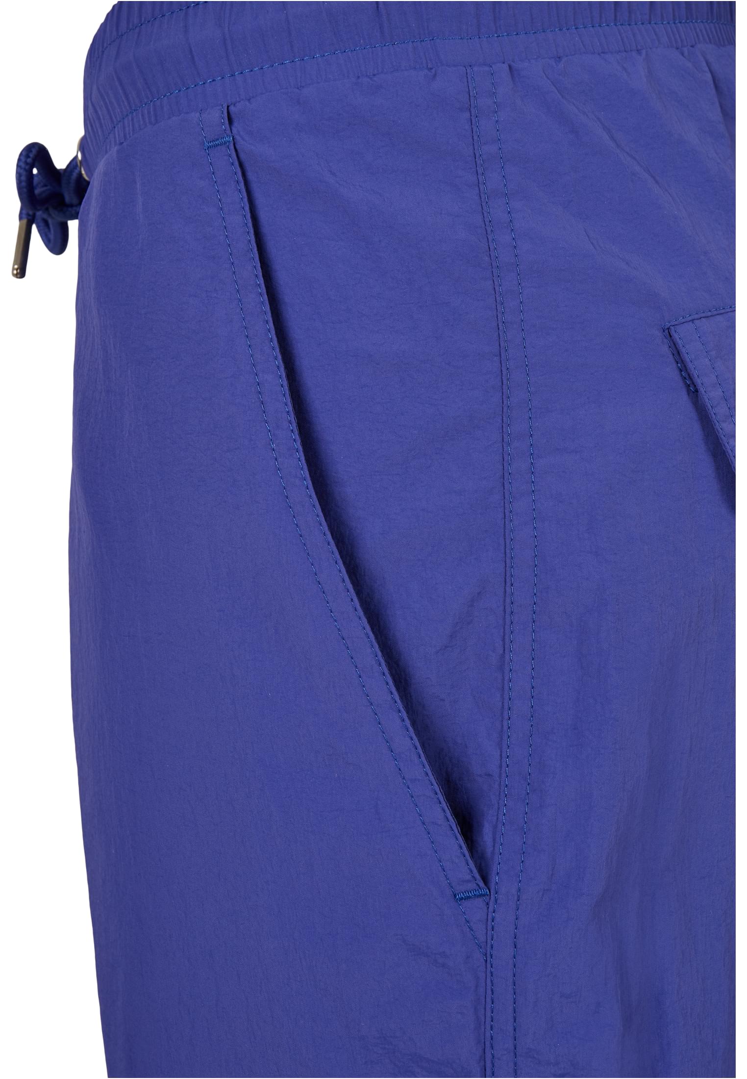 Ladies High Waist Crinkle Nylon Cargo Pants | bluepurple