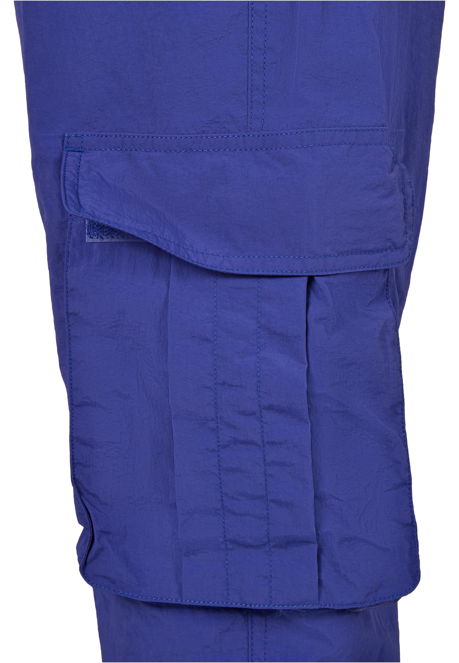 Ladies High Waist Crinkle Nylon Cargo Pants | bluepurple