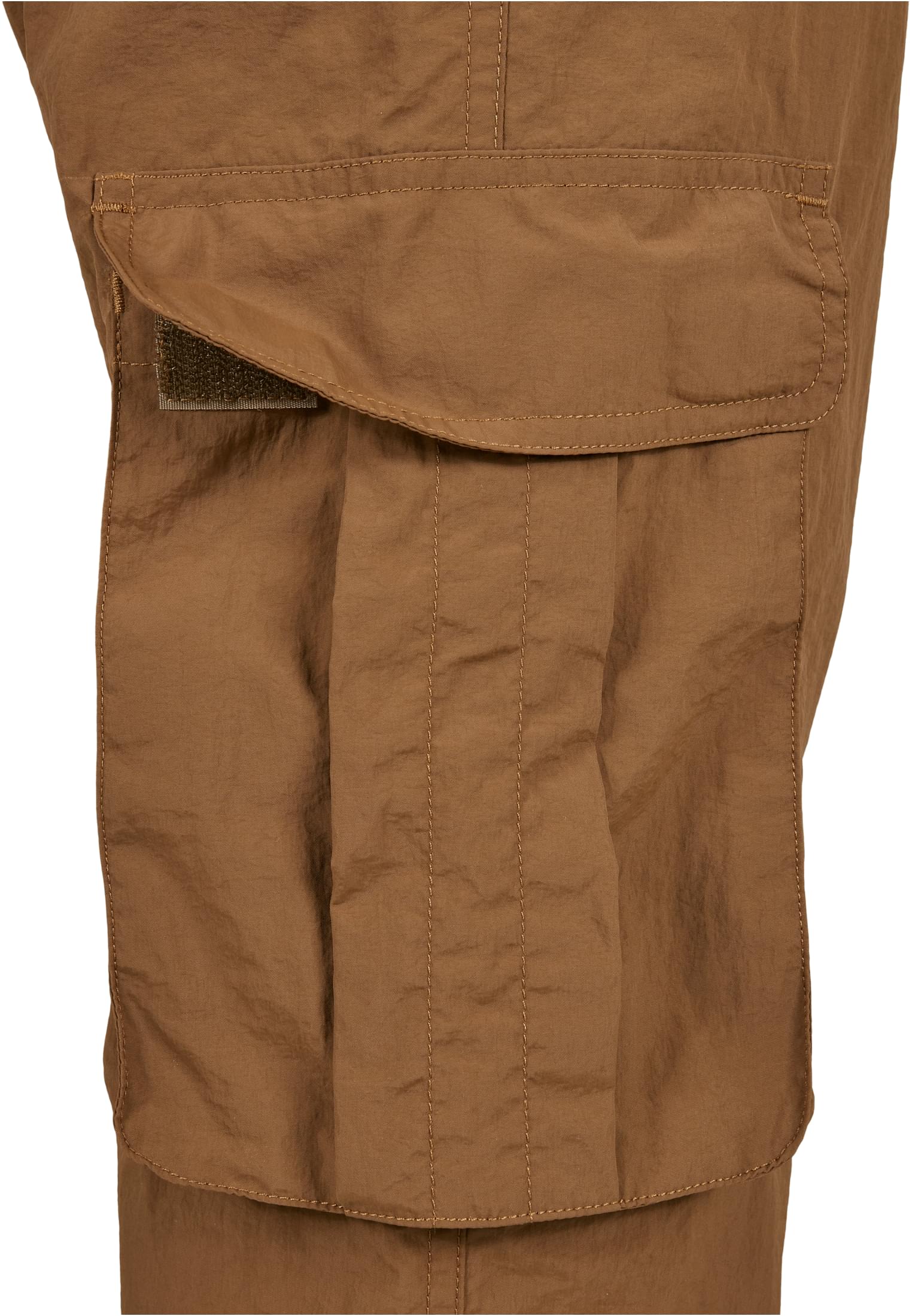 Ladies High Waist Crinkle Nylon Cargo Pants | midground