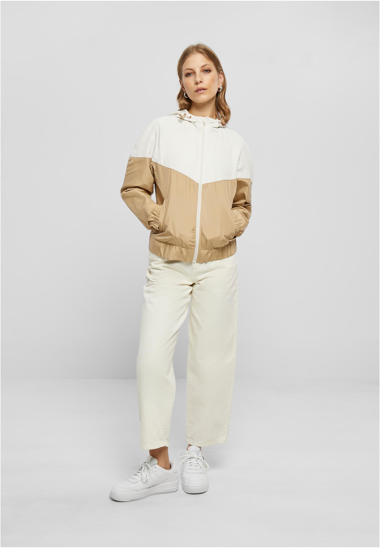 Ladies Arrow Windbreaker | whitesand/unionbeige