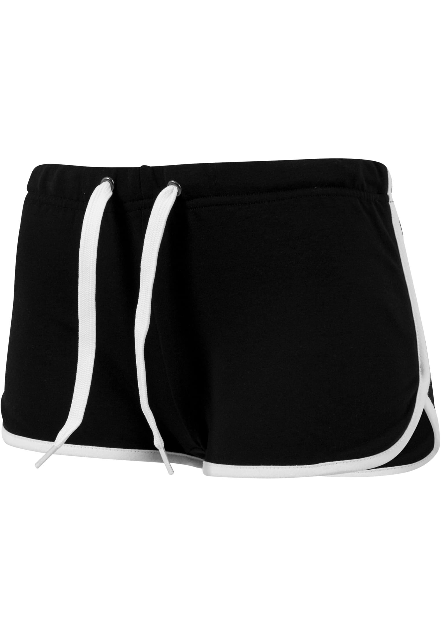 Ladies French Terry Hotpants | blk/wht